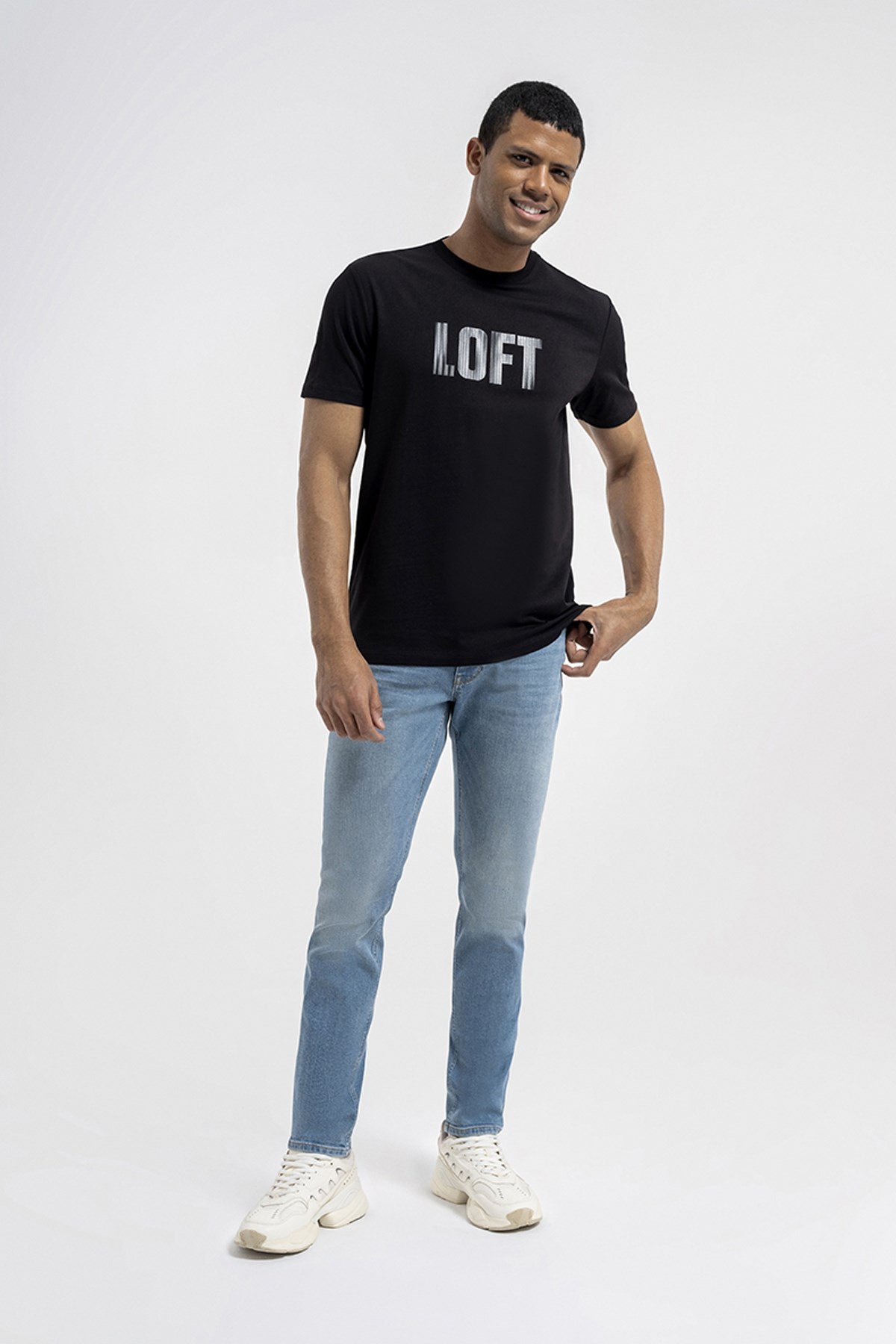 Loft Erkek Tişört LF2036411 Siyah