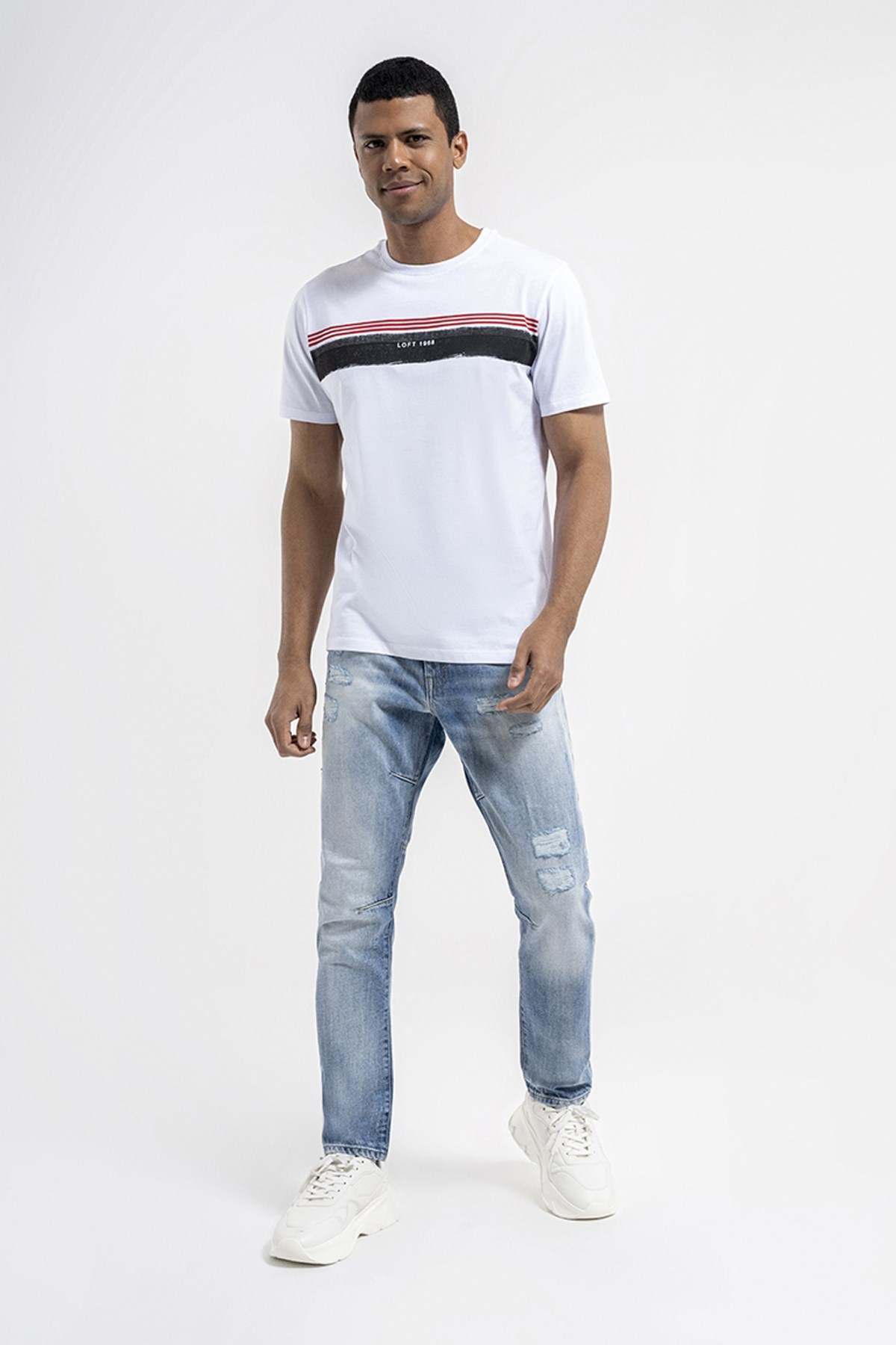 Loft Erkek Tişört LF2036416 Beyaz