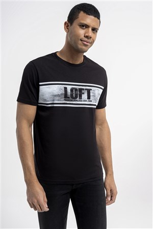 Loft Erkek Tişört LF2036418 Siyah