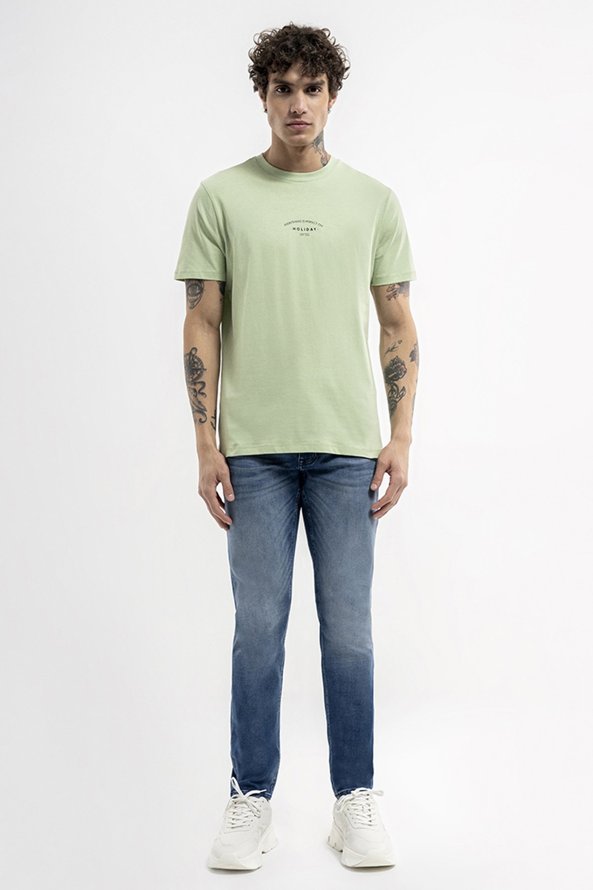 Loft Regular Fit Erkek Tişört LF2036423 Yeşil