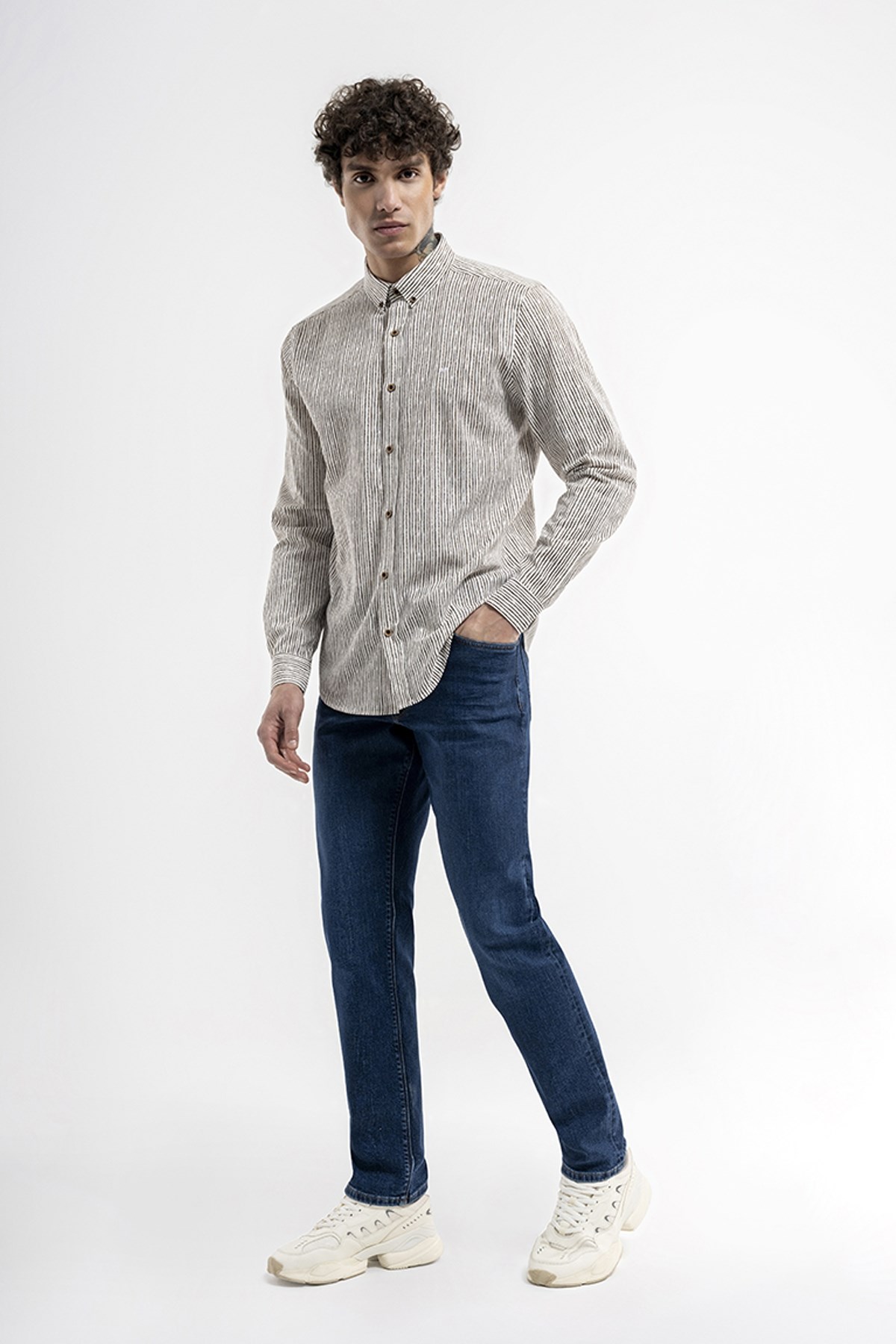 Loft Slim Fit Erkek Gömlek LF2036430 Kahverengi