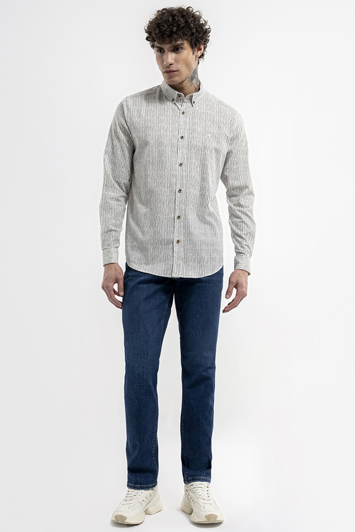 Loft Slim Fit Erkek Gömlek LF2036430 Haki