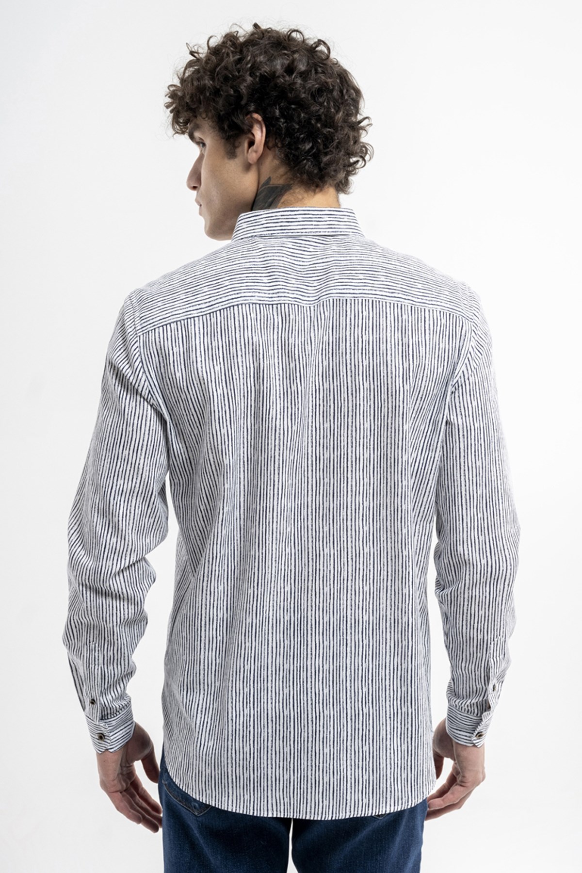 Loft Slim Fit Erkek Gömlek LF2036430 Lacivert