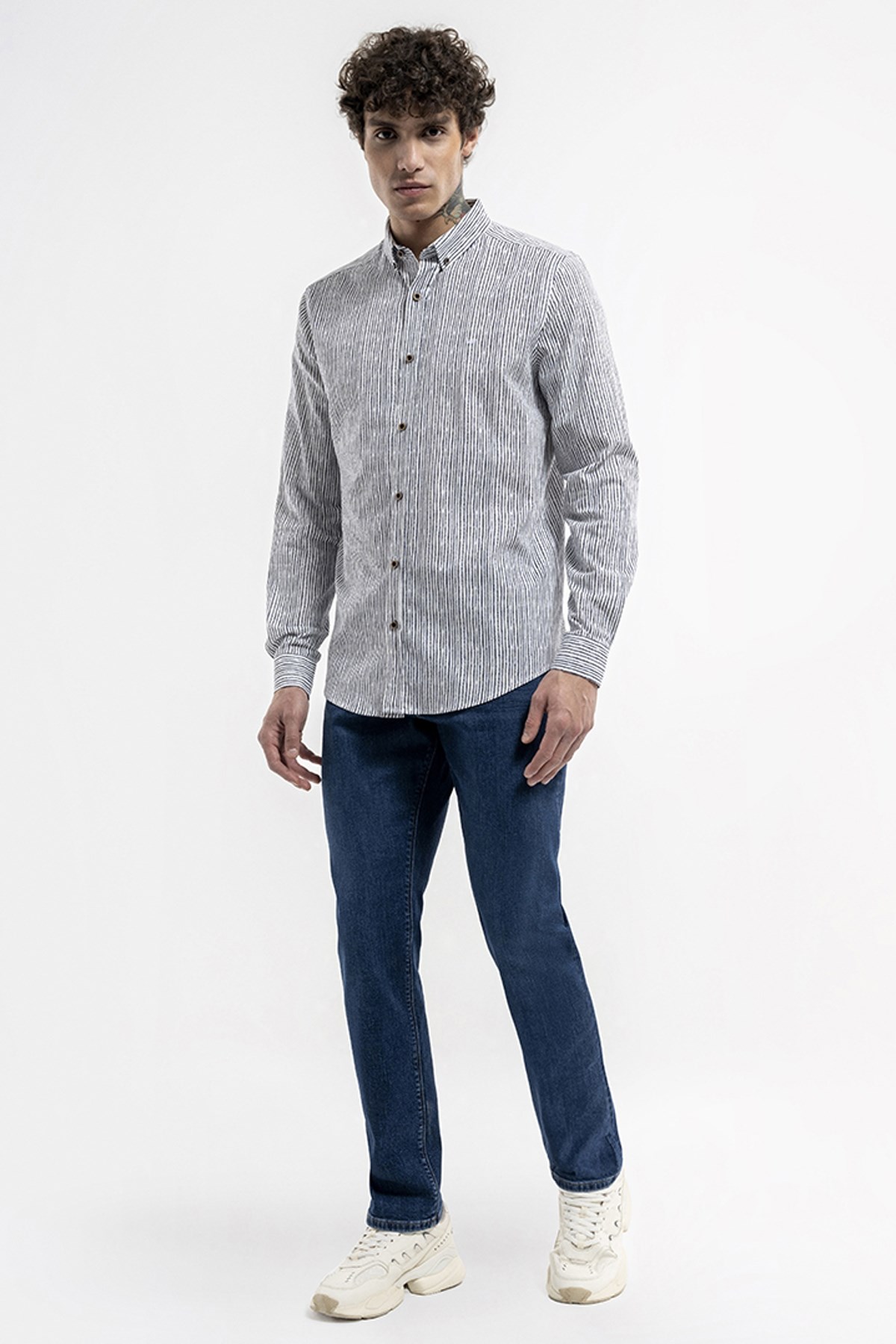 Loft Slim Fit Erkek Gömlek LF2036430 Lacivert