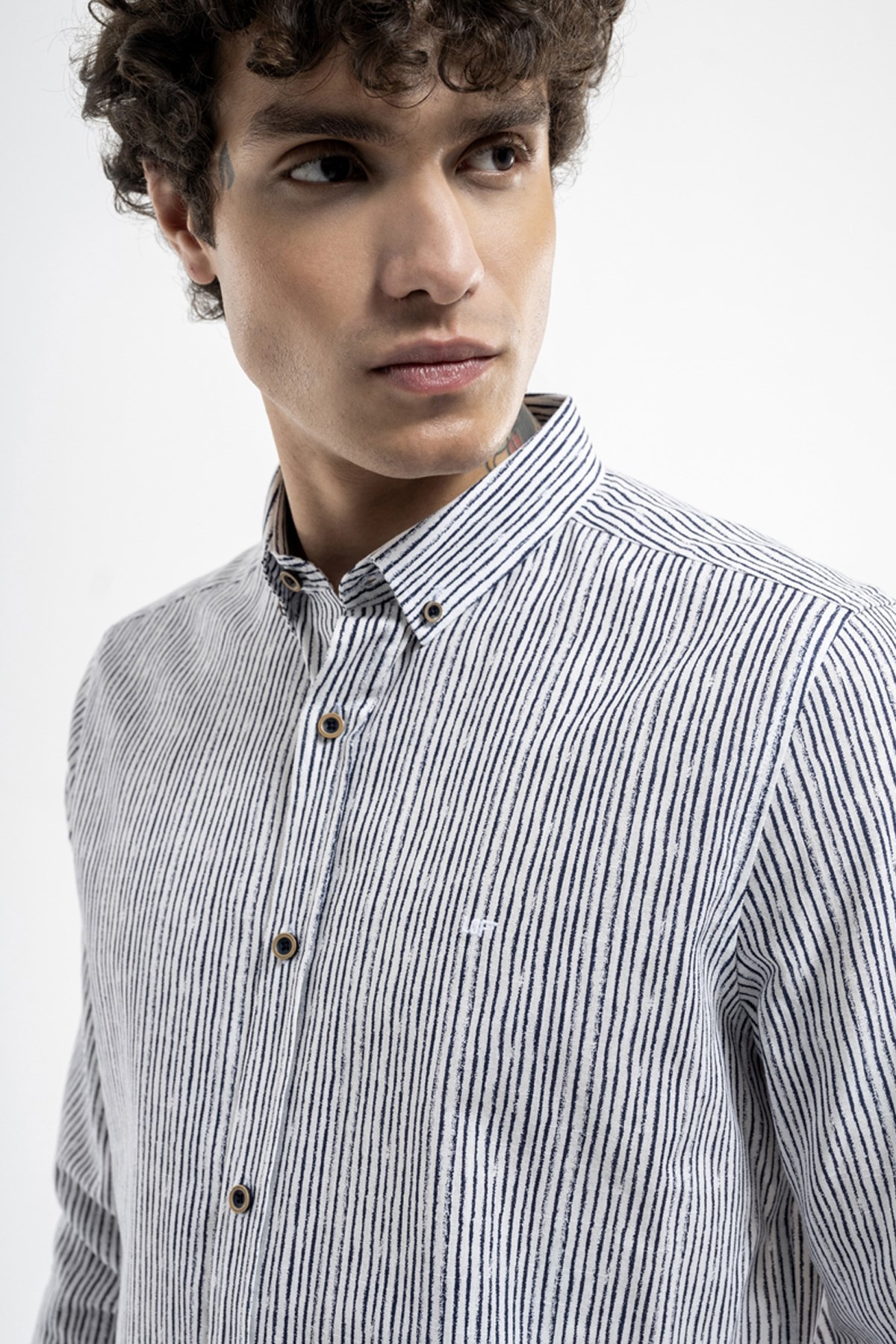 Loft Slim Fit Erkek Gömlek LF2036430 Lacivert
