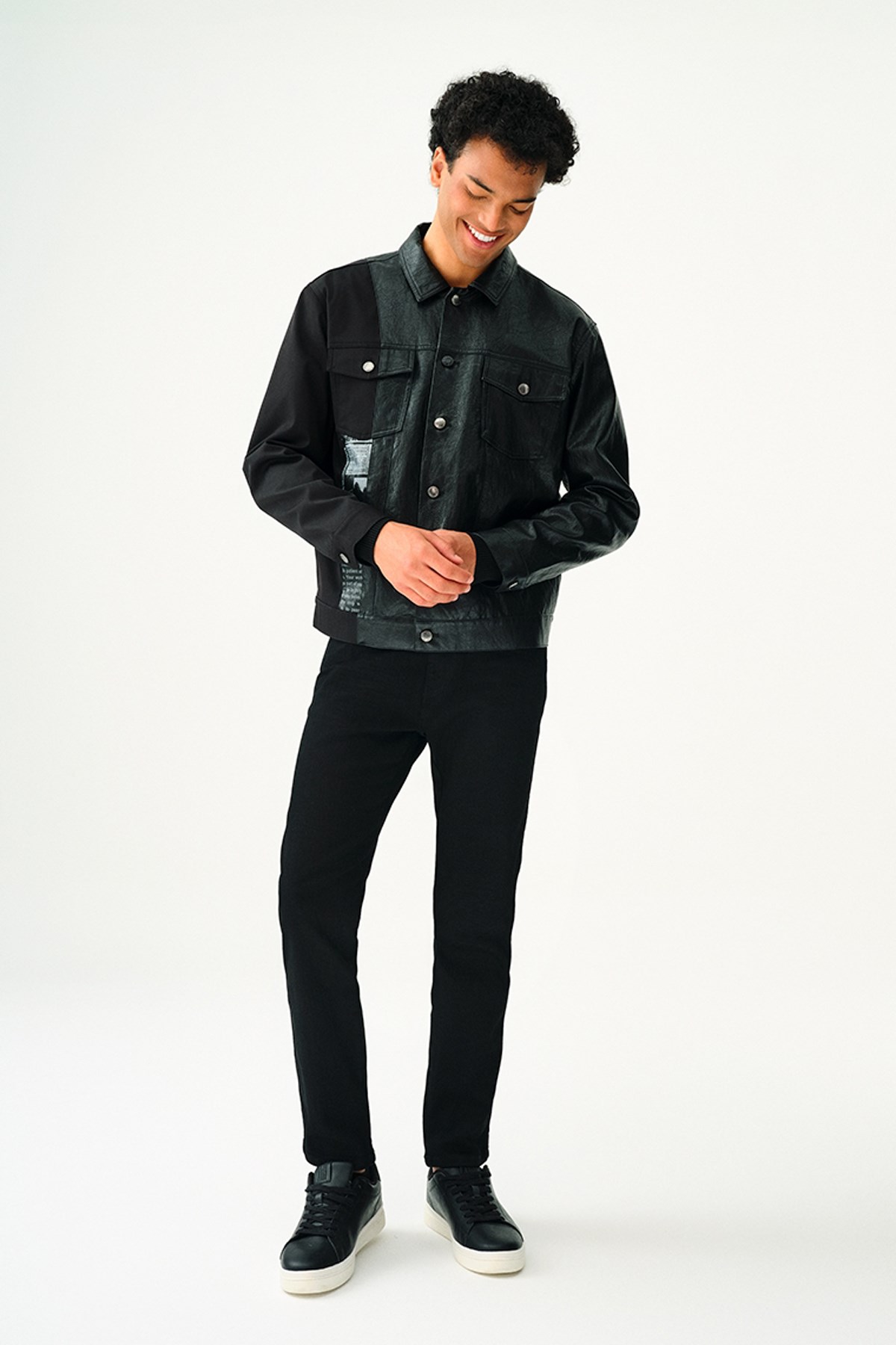 Loft Erkek Deri Ceket LF2036484 Siyah