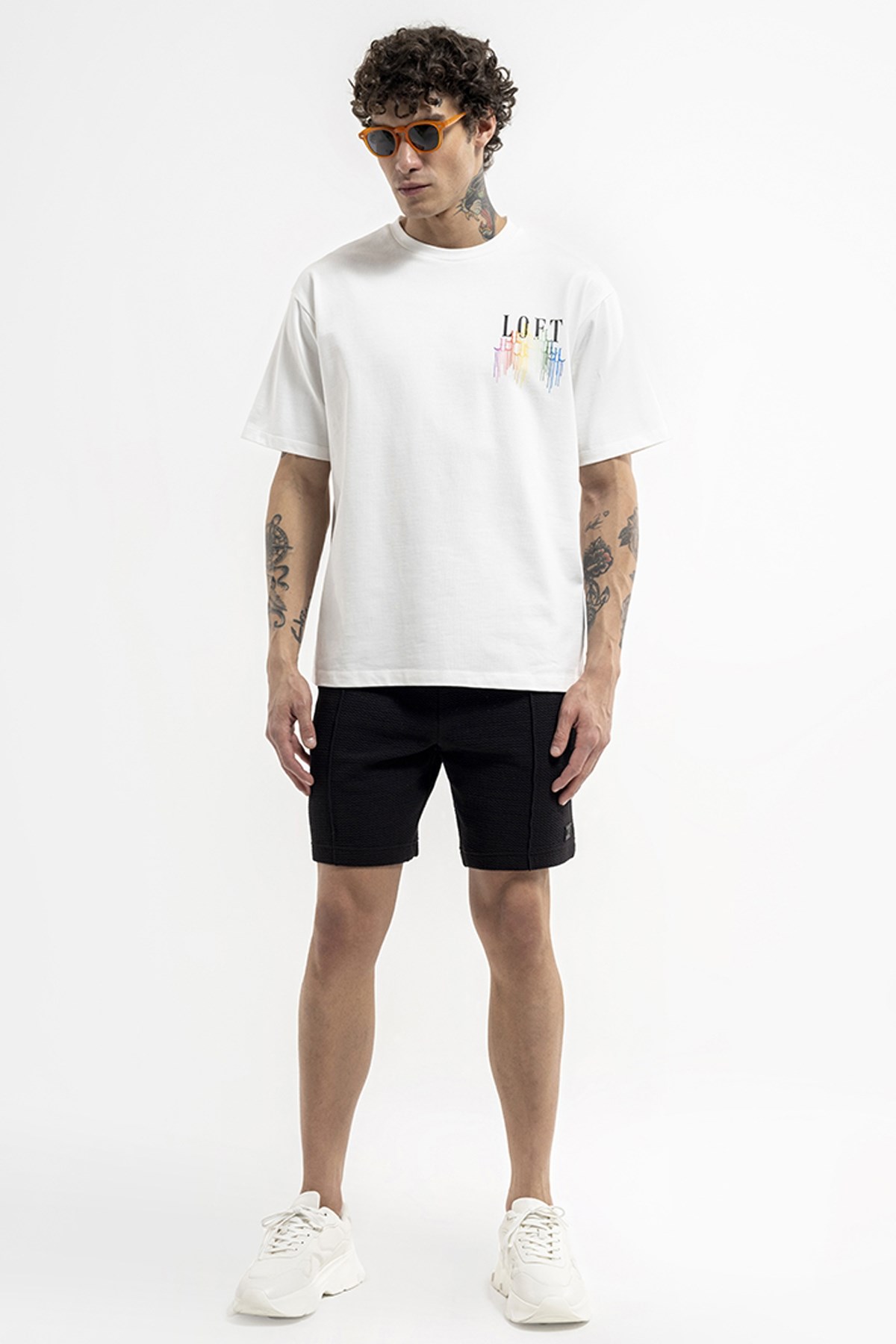 Loft Loose Fit  Erkek Tişört LF2036529 Beyaz