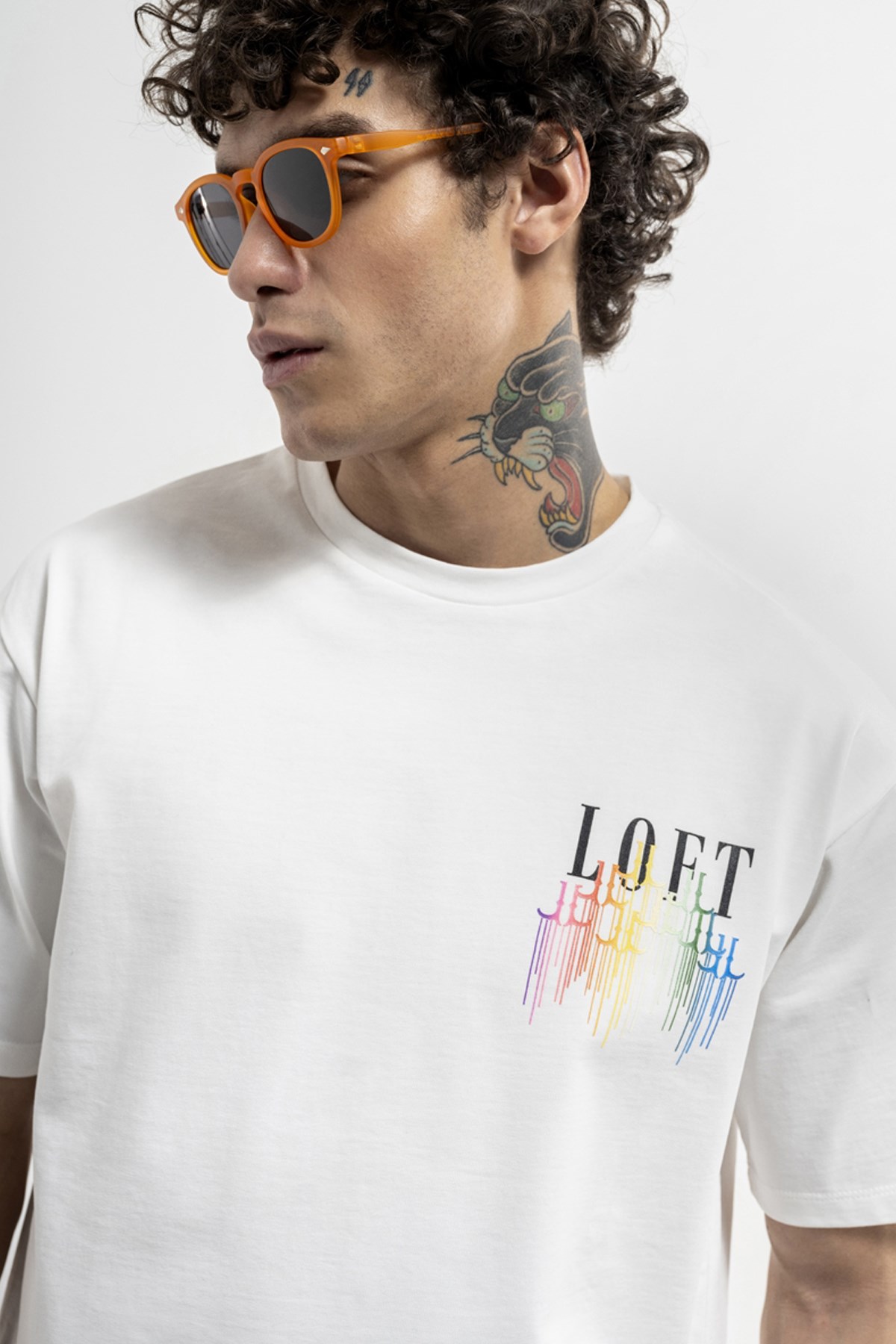 Loft Loose Fit  Erkek Tişört LF2036529 Beyaz