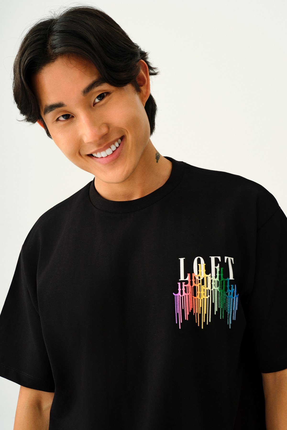 Loft Loose Fit  Erkek Tişört LF2036529 Siyah