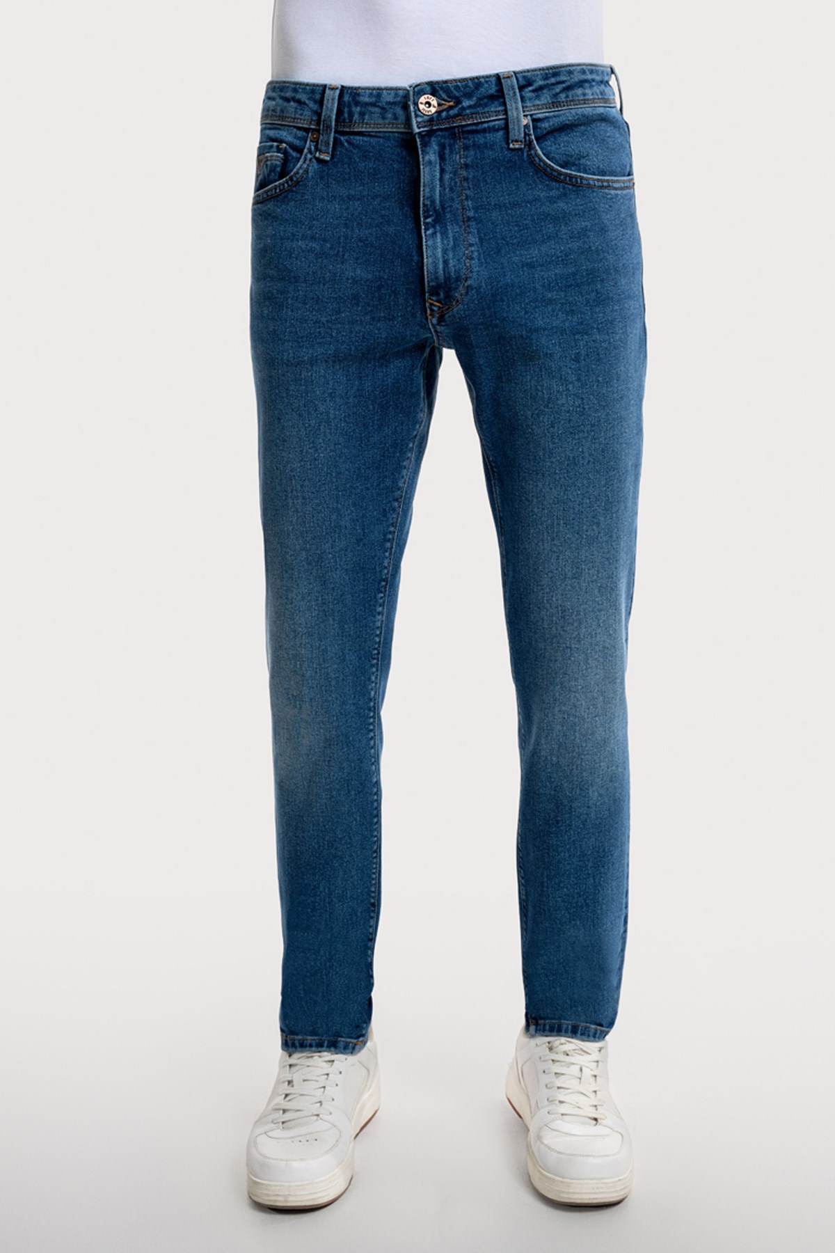 Loft Lukas Mid Wash Erkek Pantolon LF2036543 Mavi