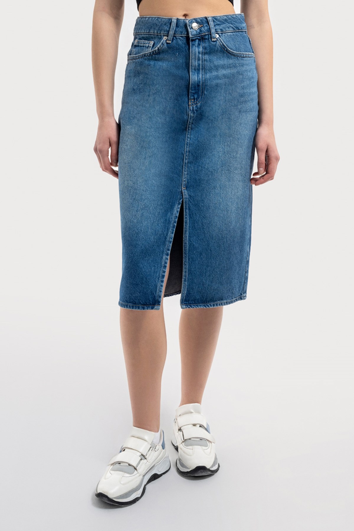 Loft Kadın Etek LF2036556 Mavi