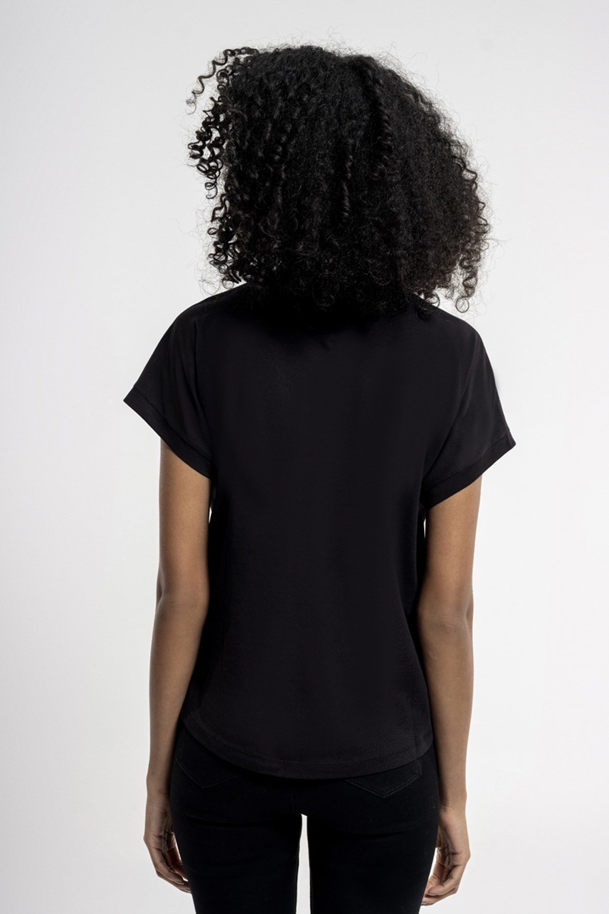 LoftRelax Fit Kadın Tişört LF2036561 Siyah