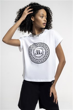 LoftRelax Fit Kadın Tişört LF2036561 Beyaz