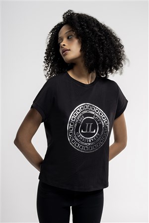 LoftRelax Fit Kadın Tişört LF2036561 Siyah