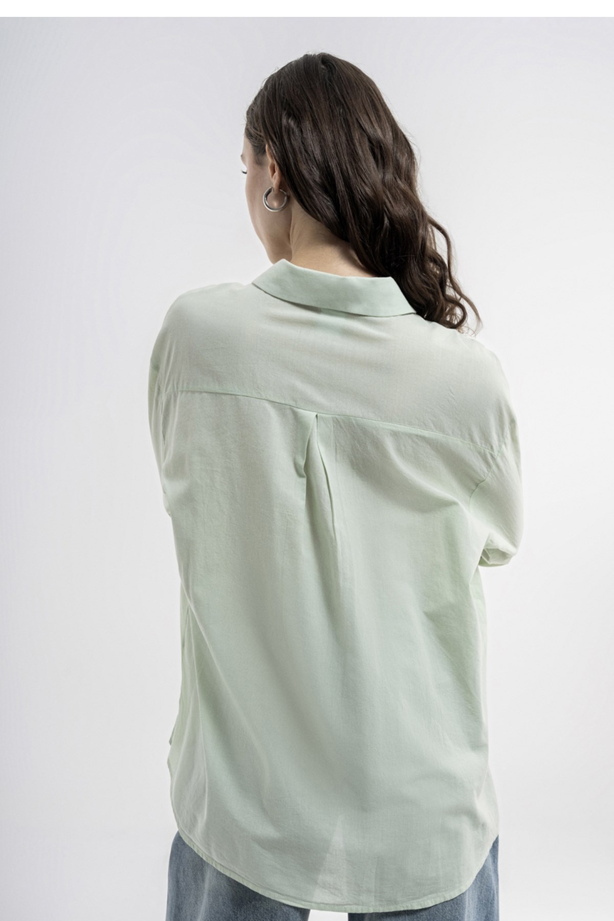 Loft  Regular Fit Kadın Gömlek LF2036562 Yeşil