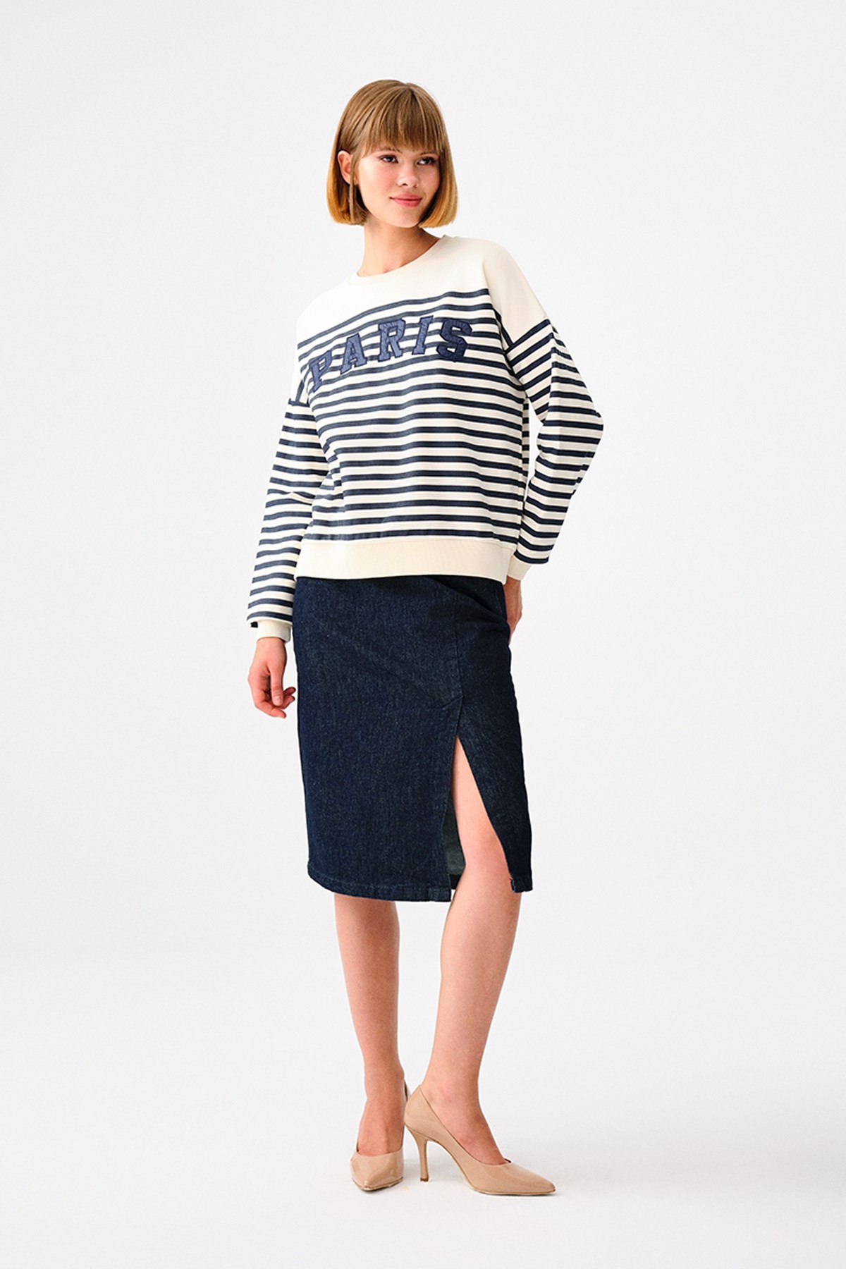 Loft Ekru Kadın Sweat LF2036642 Ekru