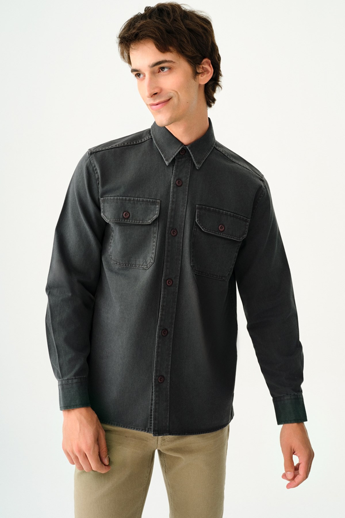 Loft Erkek Gömlek LF2036930 Antrasit
