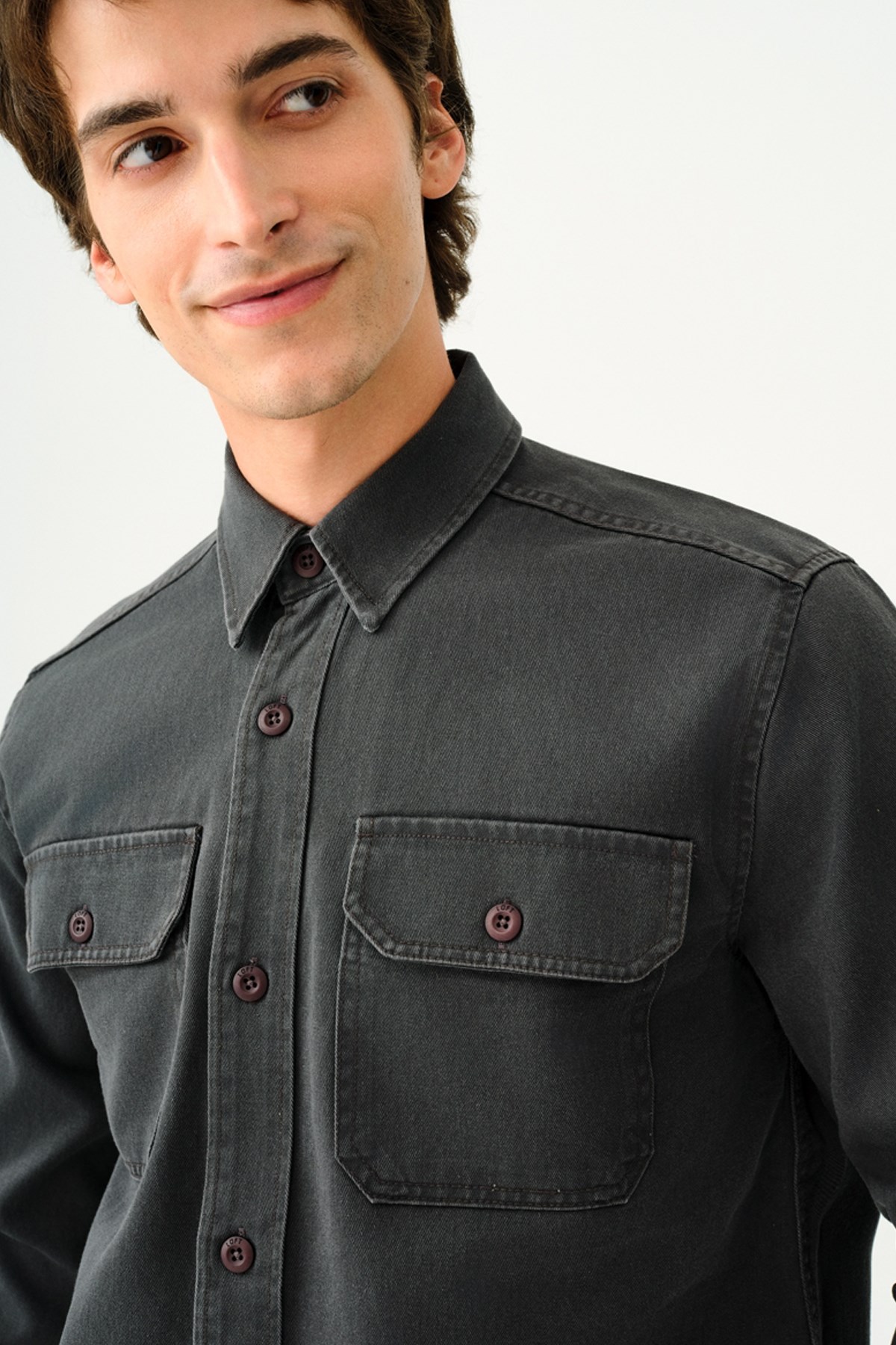 Loft Erkek Gömlek LF2036930 Antrasit