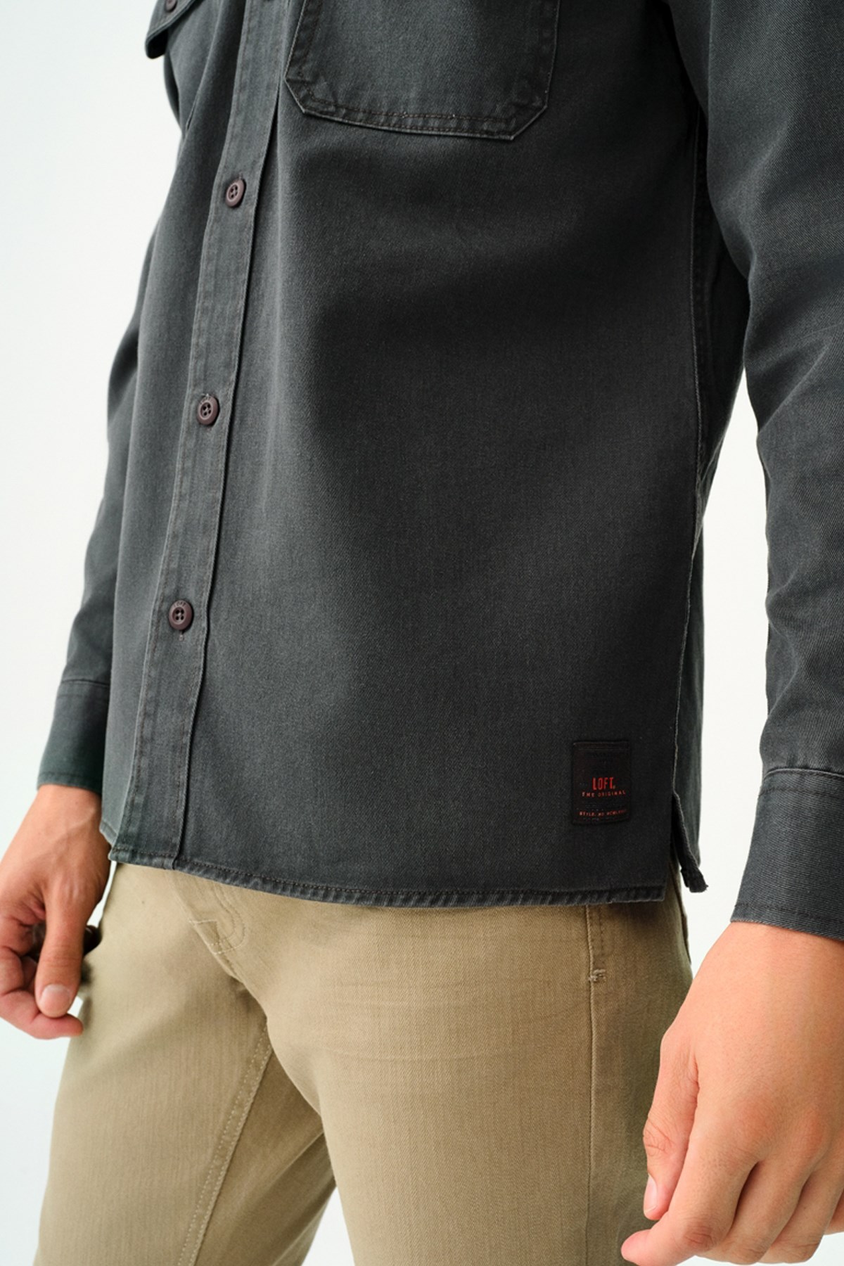 Loft Erkek Gömlek LF2036930 Antrasit