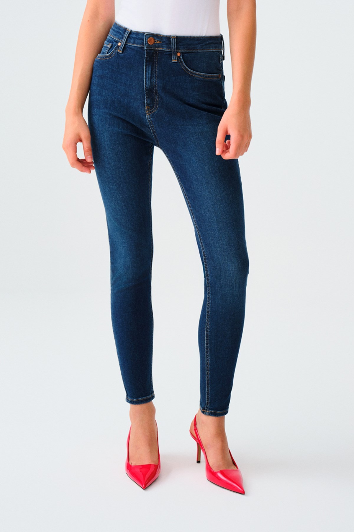 Loft Natalie Minael Kadın Jean Pantolon LF2037056 Lacivert