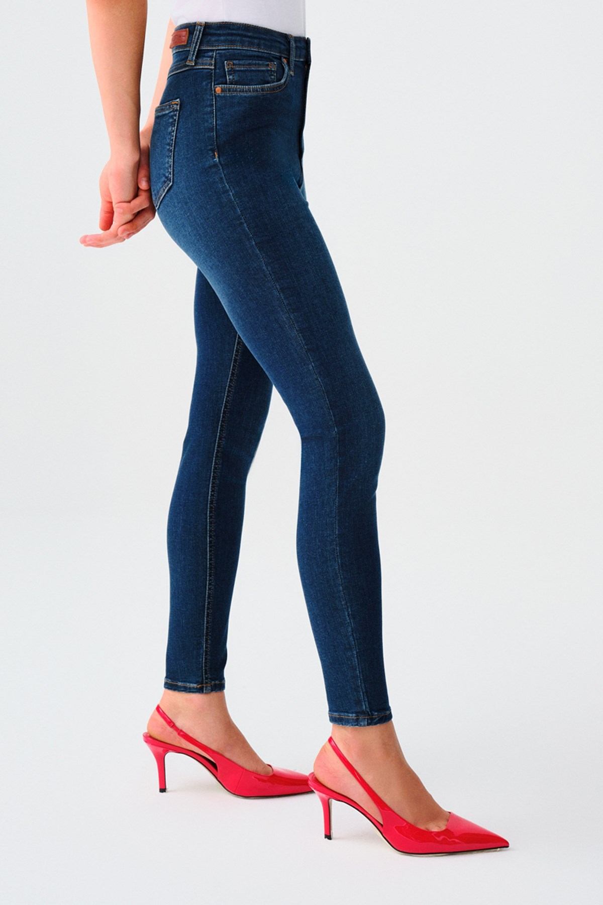Loft Natalie Minael Kadın Jean Pantolon LF2037056 Lacivert