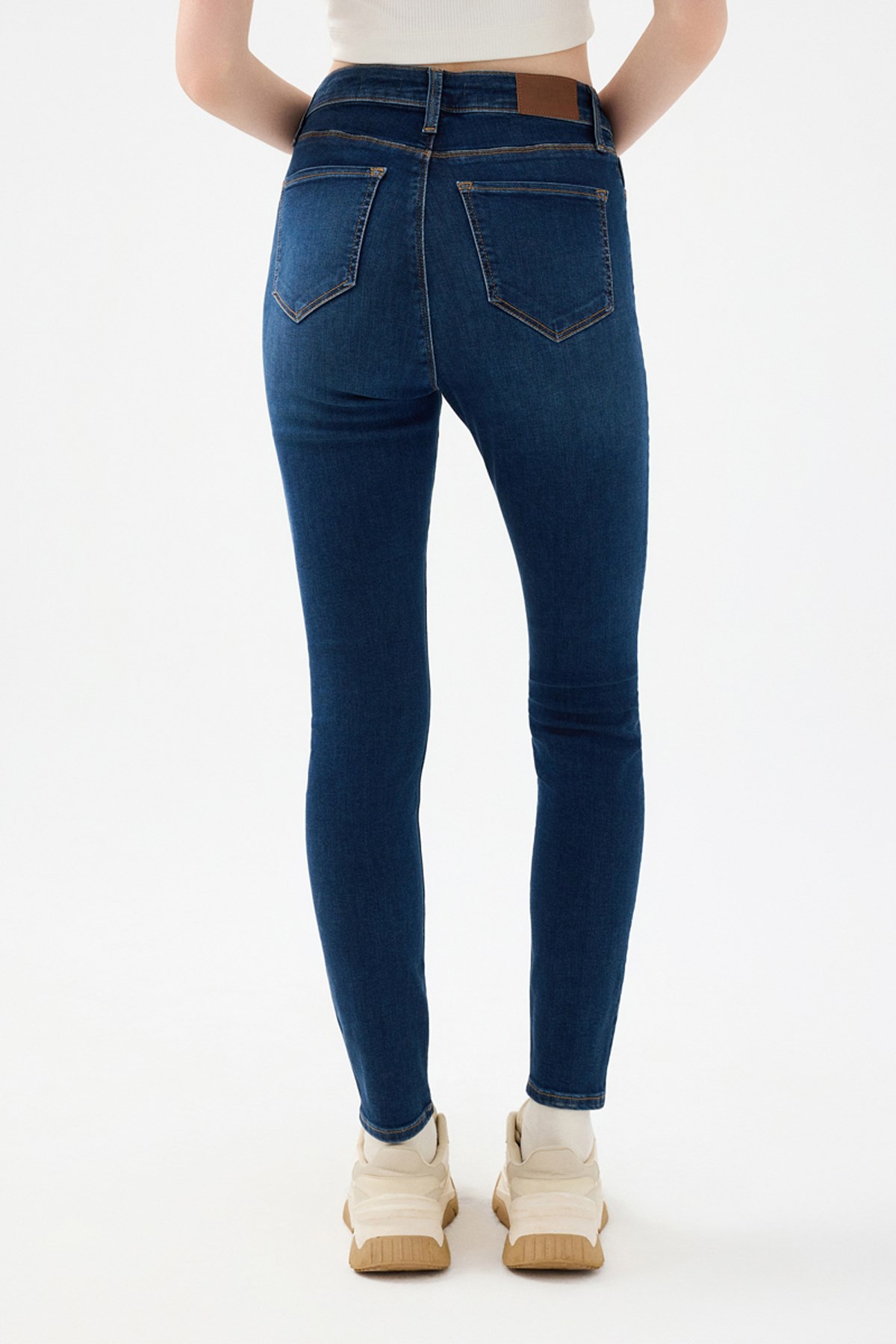 Loft Natalie Minael Kadın Jean Pantolon LF2037056 Mavi