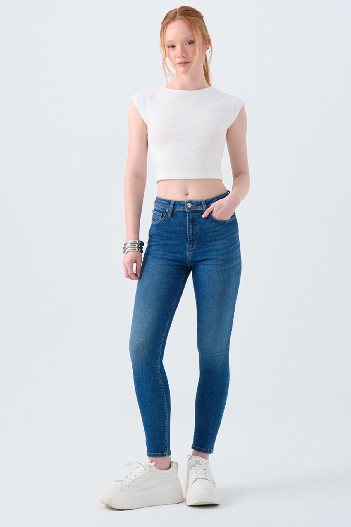 Loft Natalie Minael Mid Kadın Pantolon Lf2037057 Mavi