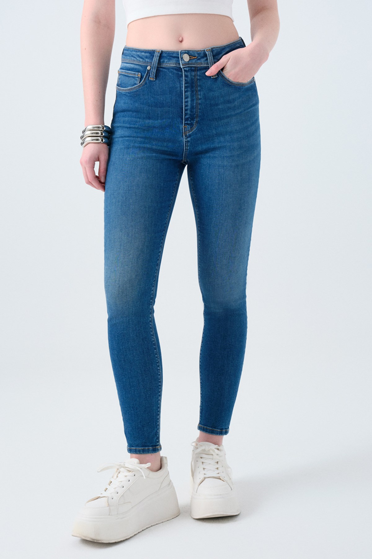 Loft Natalie Minael Mid Kadın Pantolon Lf2037057 Mavi