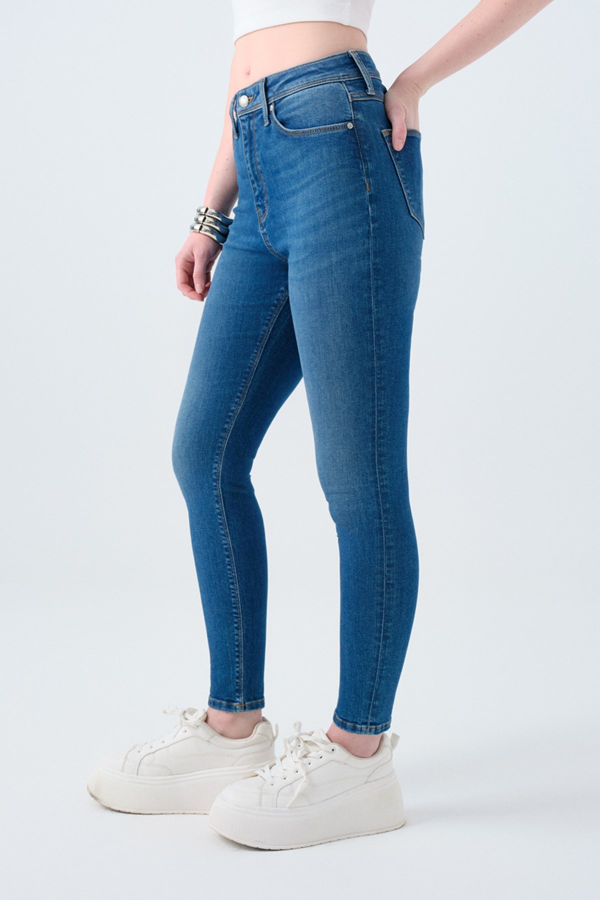 Loft Natalie Minael Mid Kadın Pantolon Lf2037057 Mavi