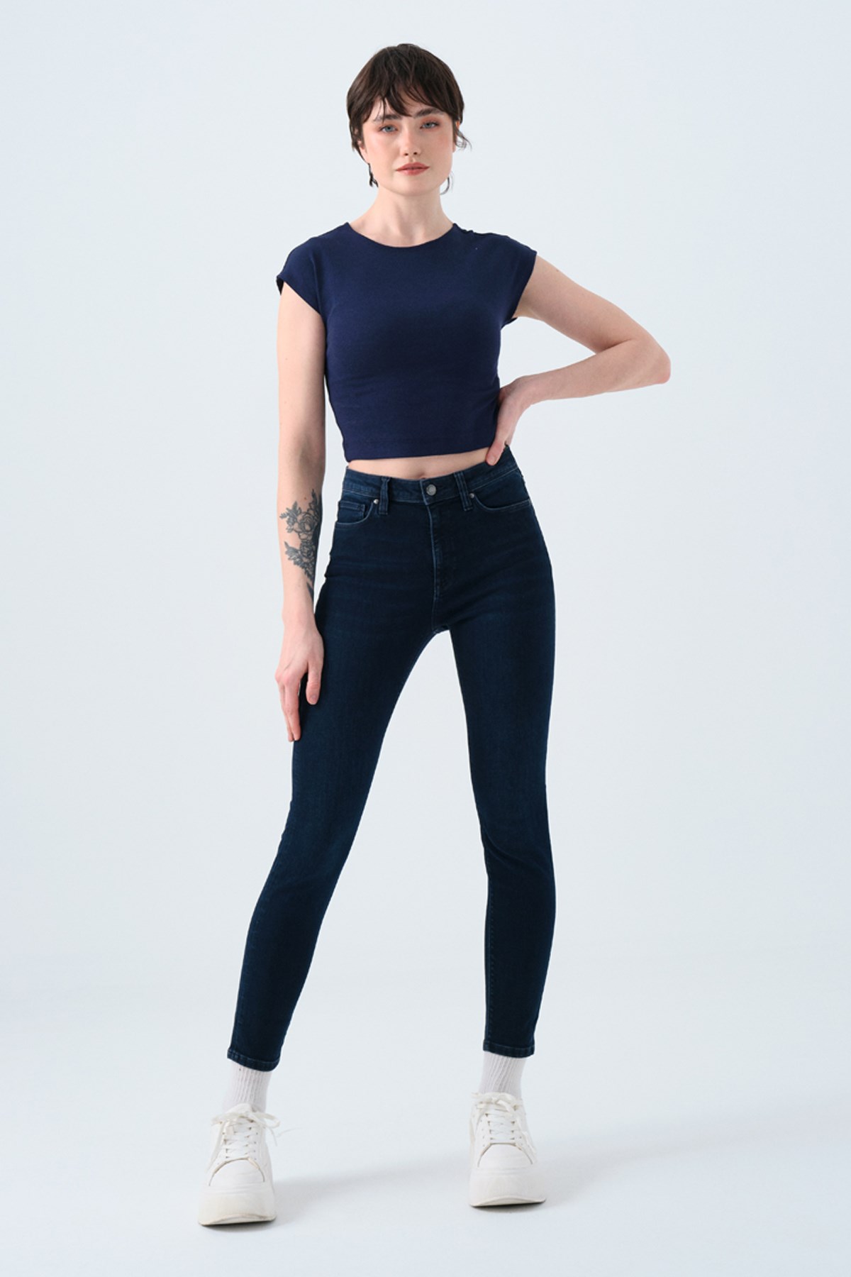 Loft Natalie Minael Kadın Jean Pantolon LF2037058 Lacivert