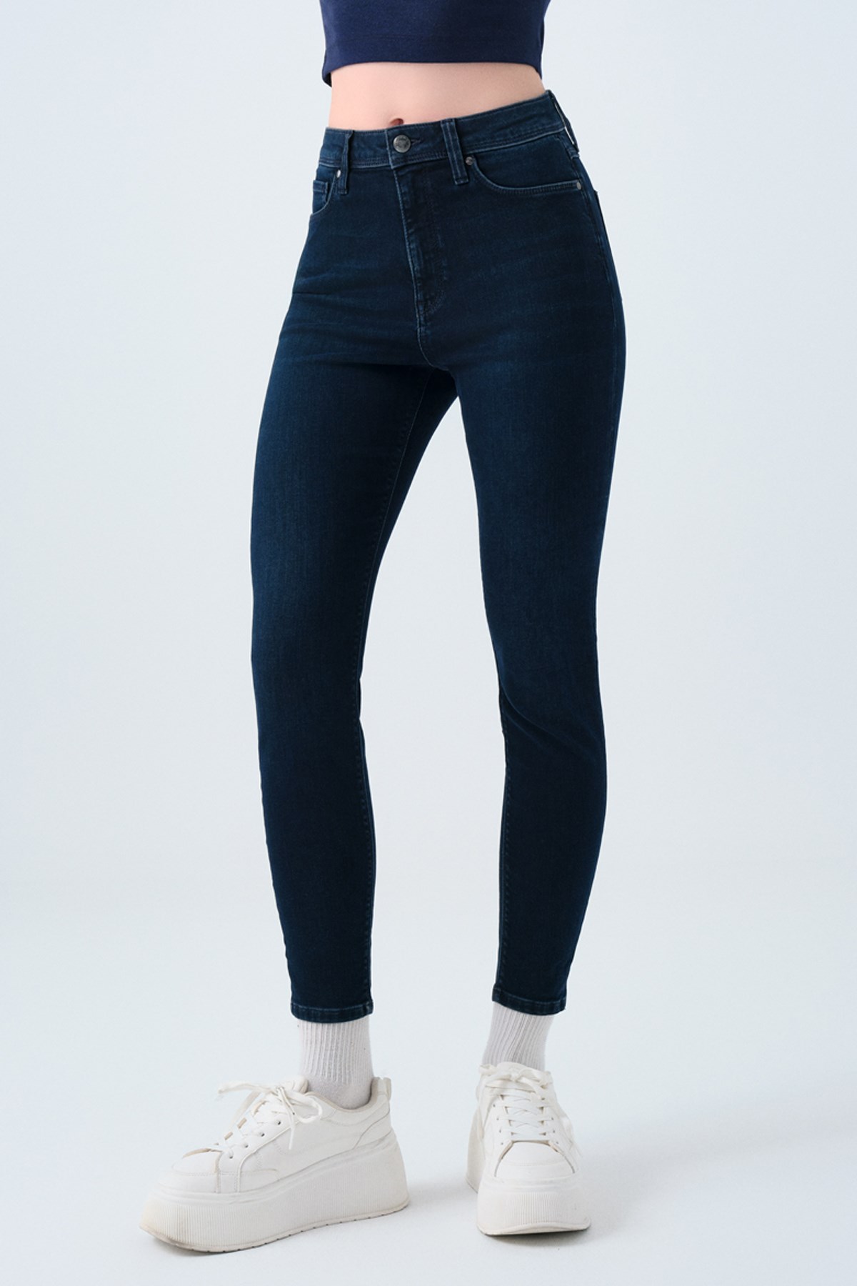 Loft Natalie Minael Kadın Jean Pantolon LF2037058 Lacivert