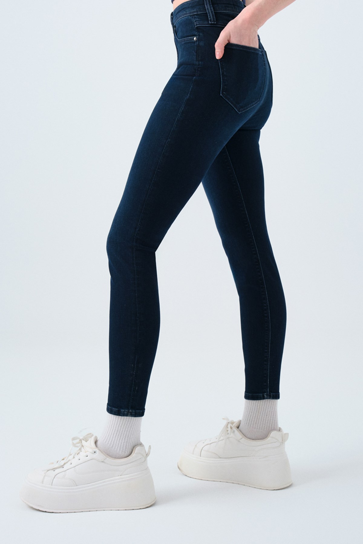 Loft Natalie Minael Kadın Jean Pantolon LF2037058 Lacivert