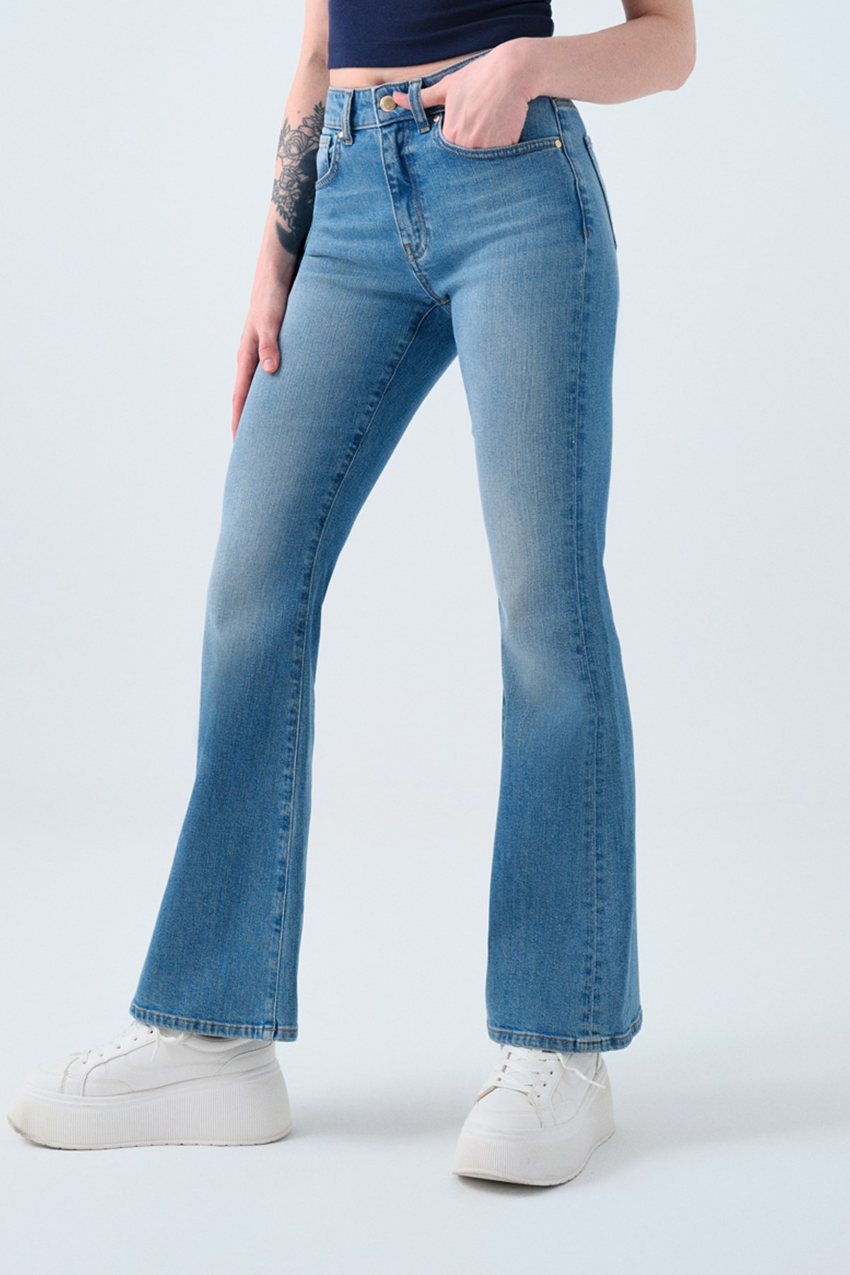 Loft Kadın Pantolon LF2037066 Mavi