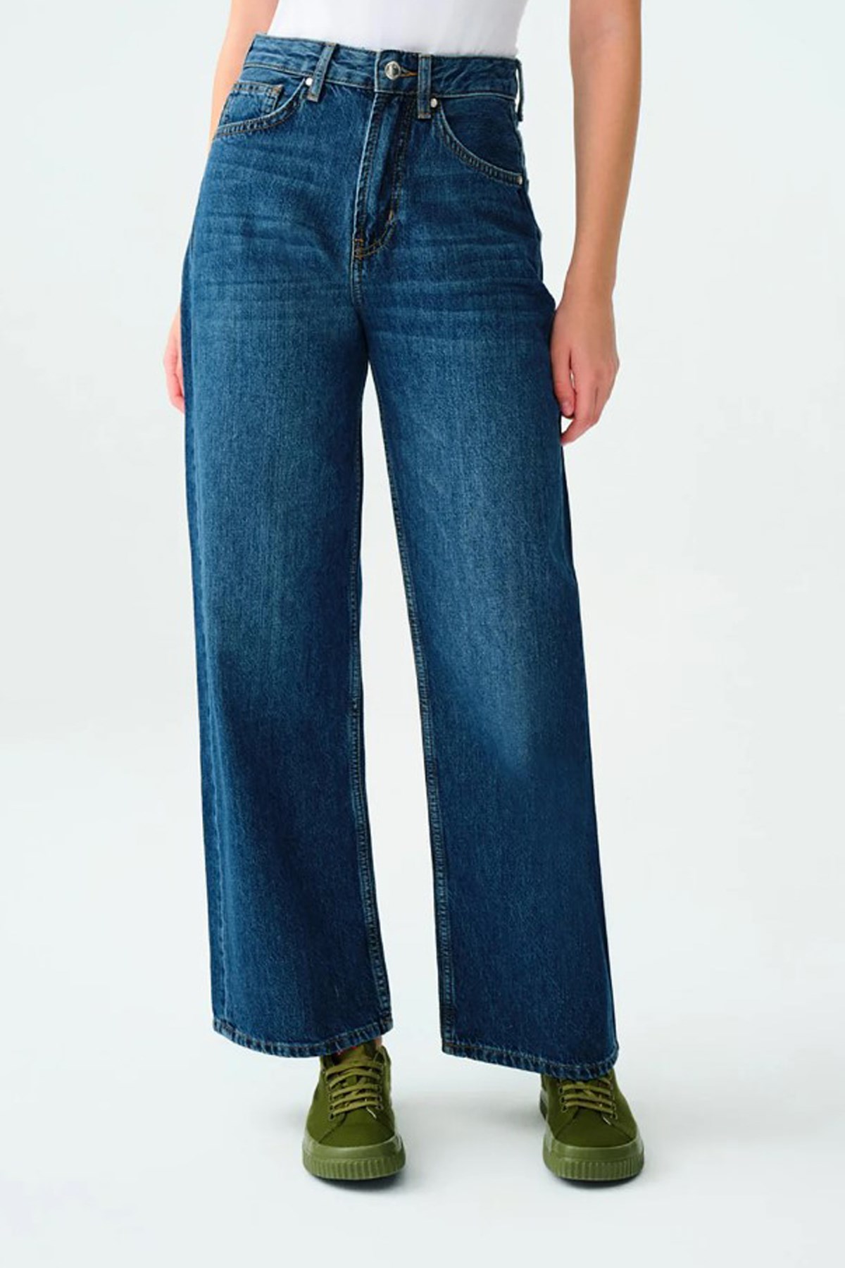 Loft Nora Regular Fit Kadın Pantolon LF2037068 Mavi