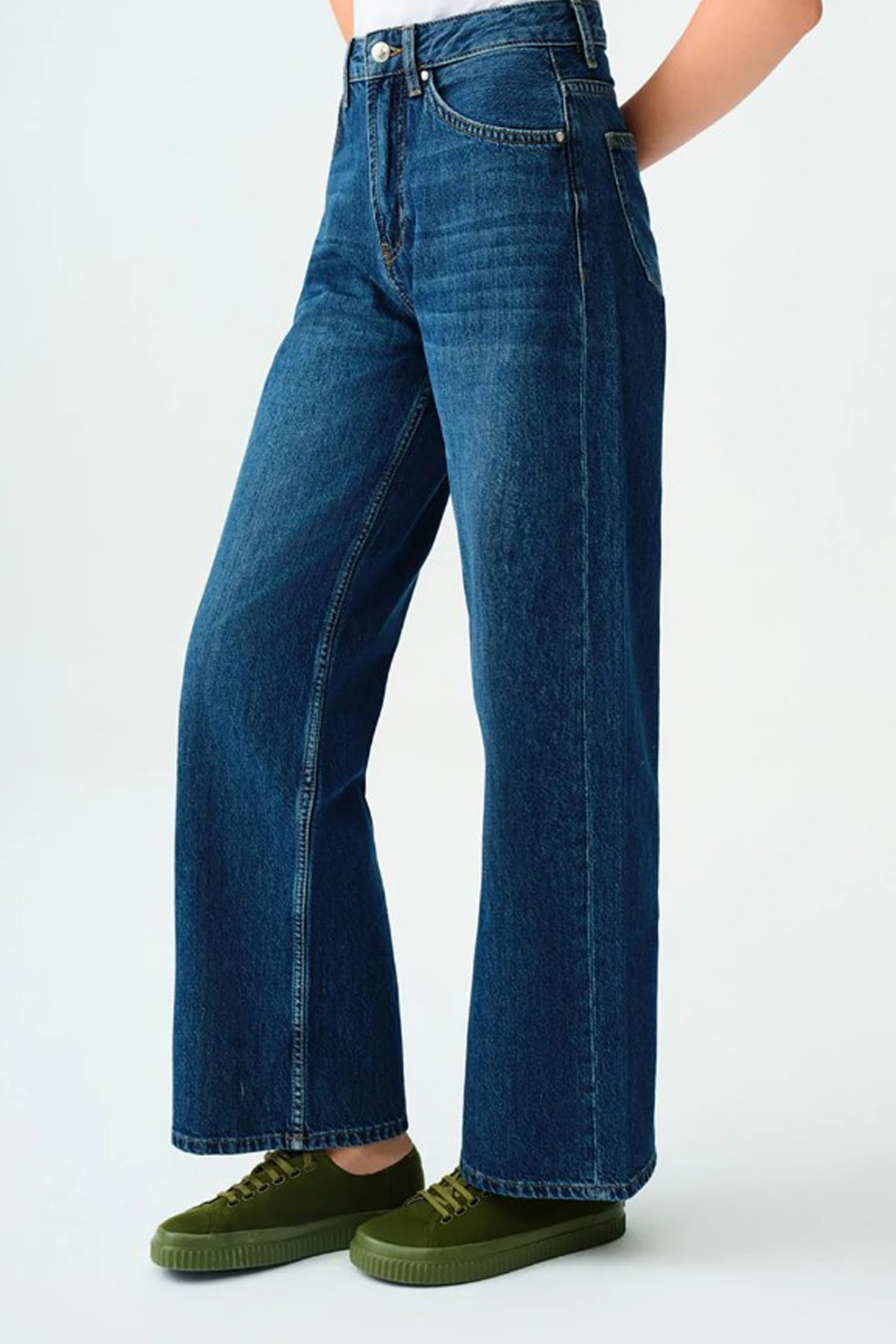 Loft Nora Regular Fit Kadın Pantolon LF2037068 Mavi