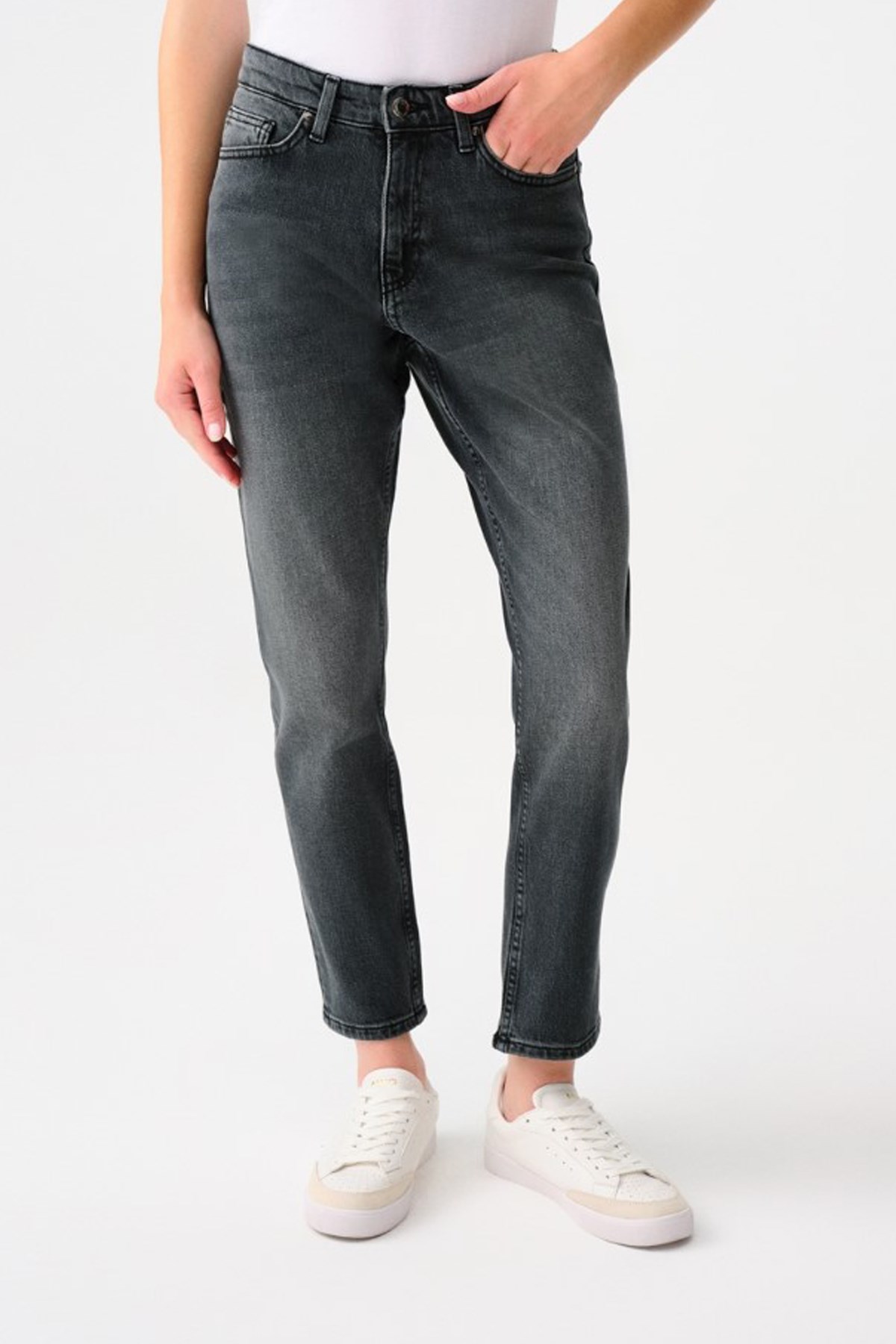 Loft Stella Mom Kadın Pantolon LF2037085 Siyah