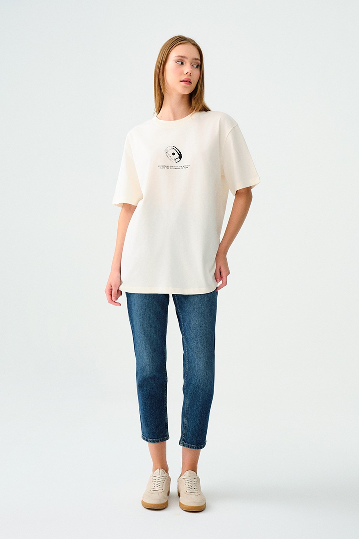 Loft Mom Stella Kadın Pantolon LF2037086 Mavi