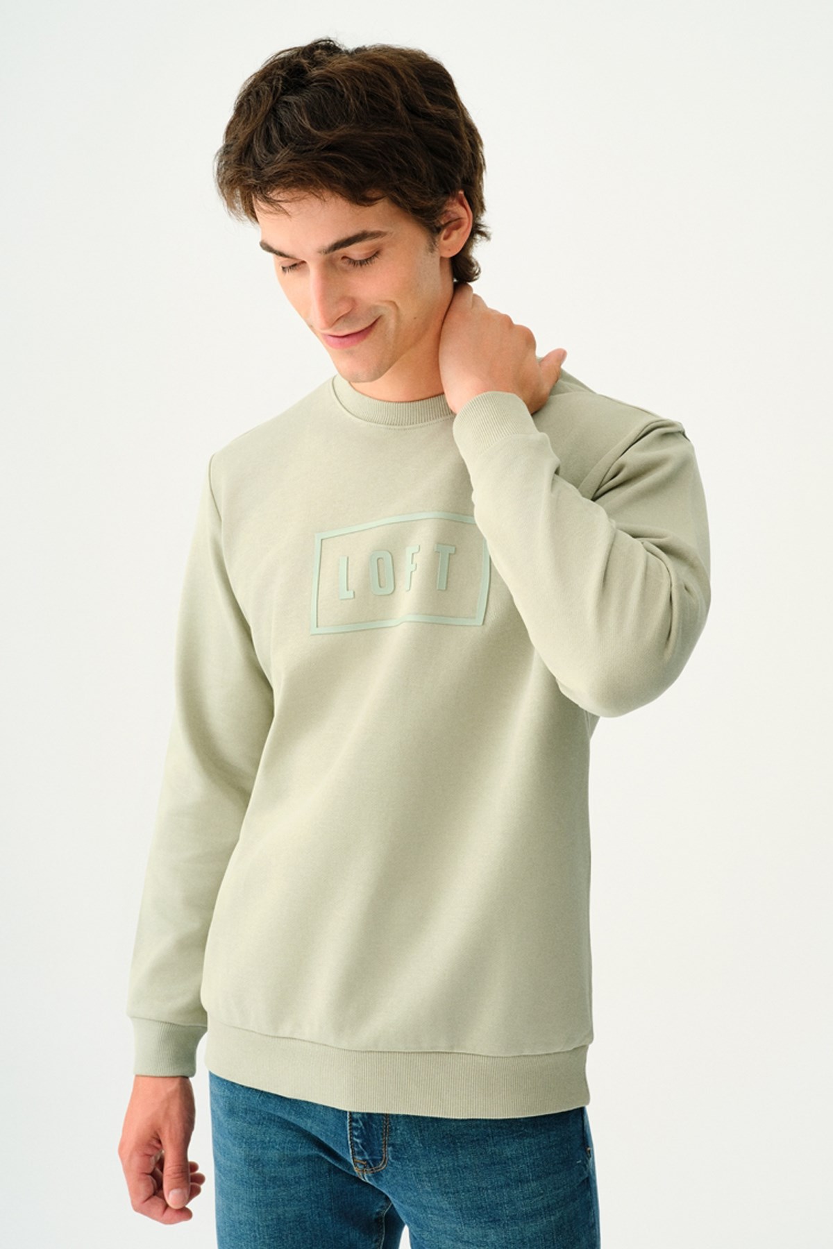 Loft Erkek Sweatshirt LF2037097 Yeşil