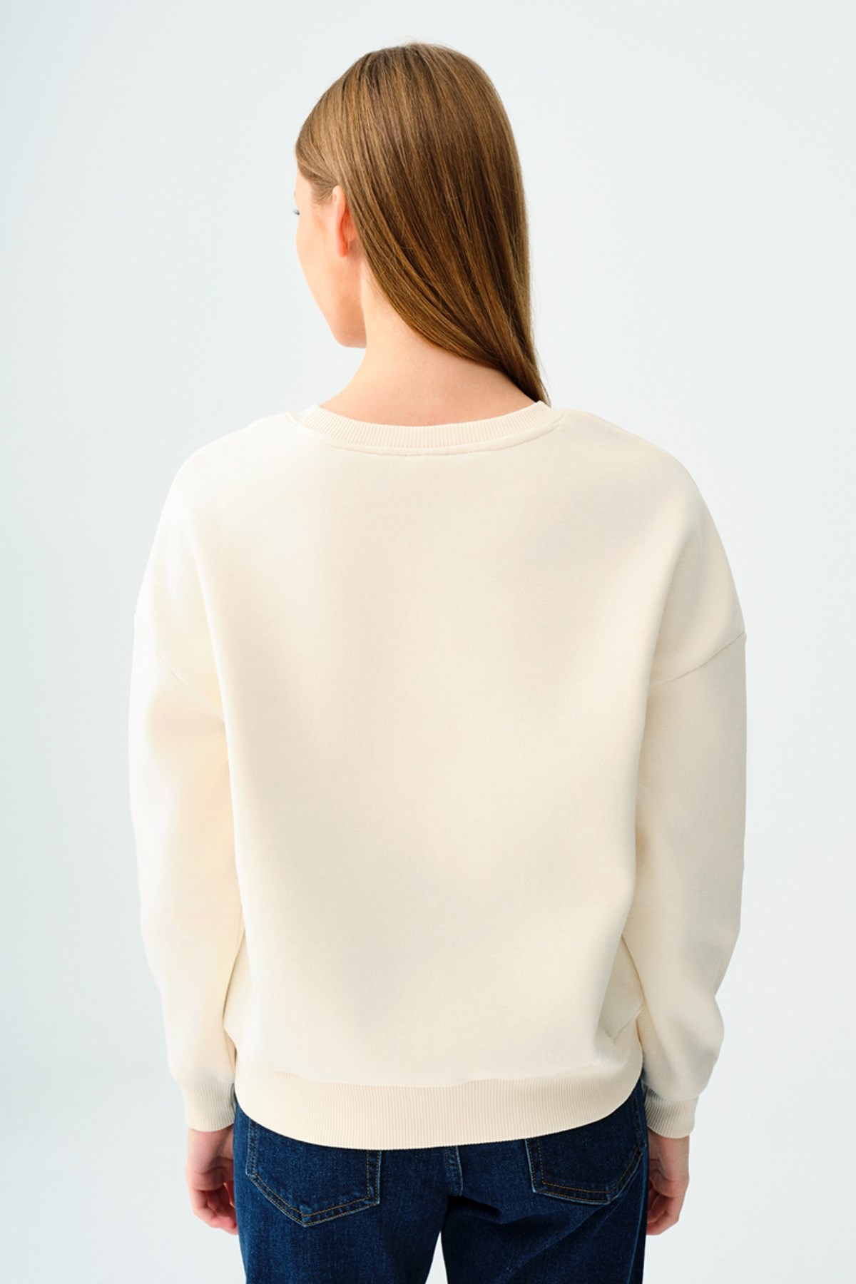 Loft Kadın Ekru Sweatshirt LF2037098 Ekru