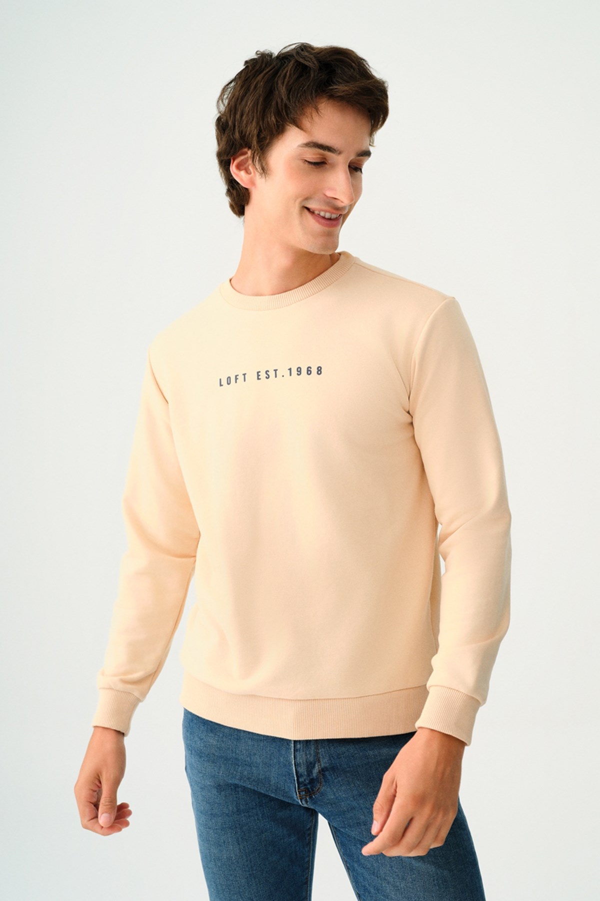Loft Erkek Sweatshirt LF2037100 Ekru