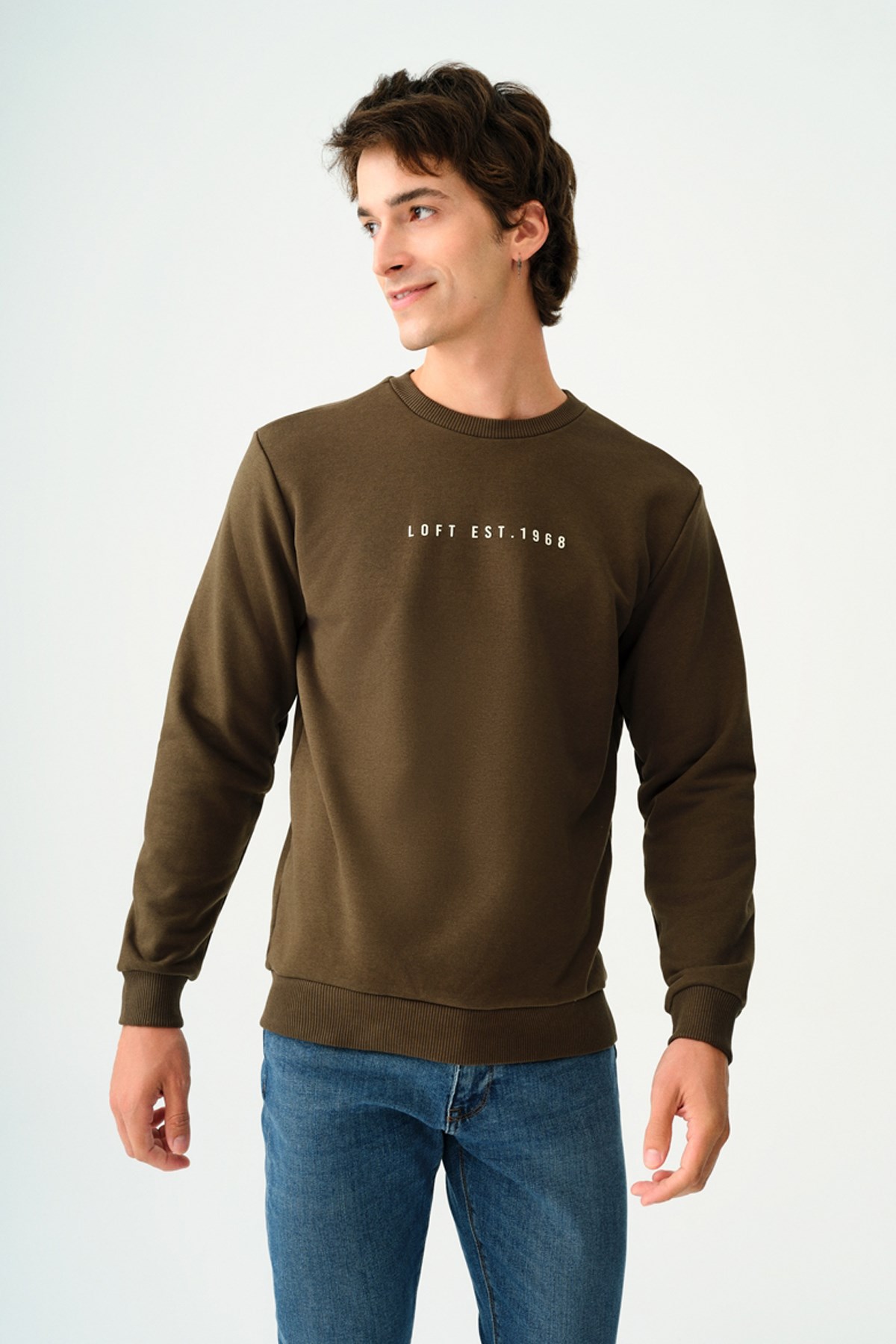Loft Erkek Sweatshirt LF2037100 Haki