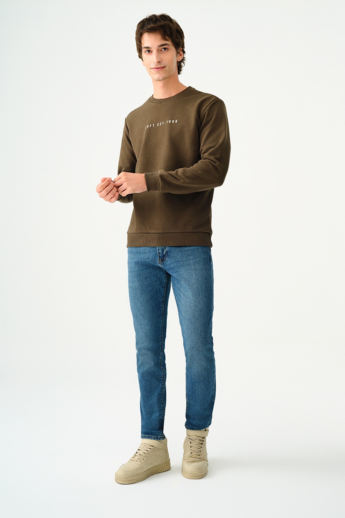 Loft Erkek Sweatshirt LF2037100 Haki