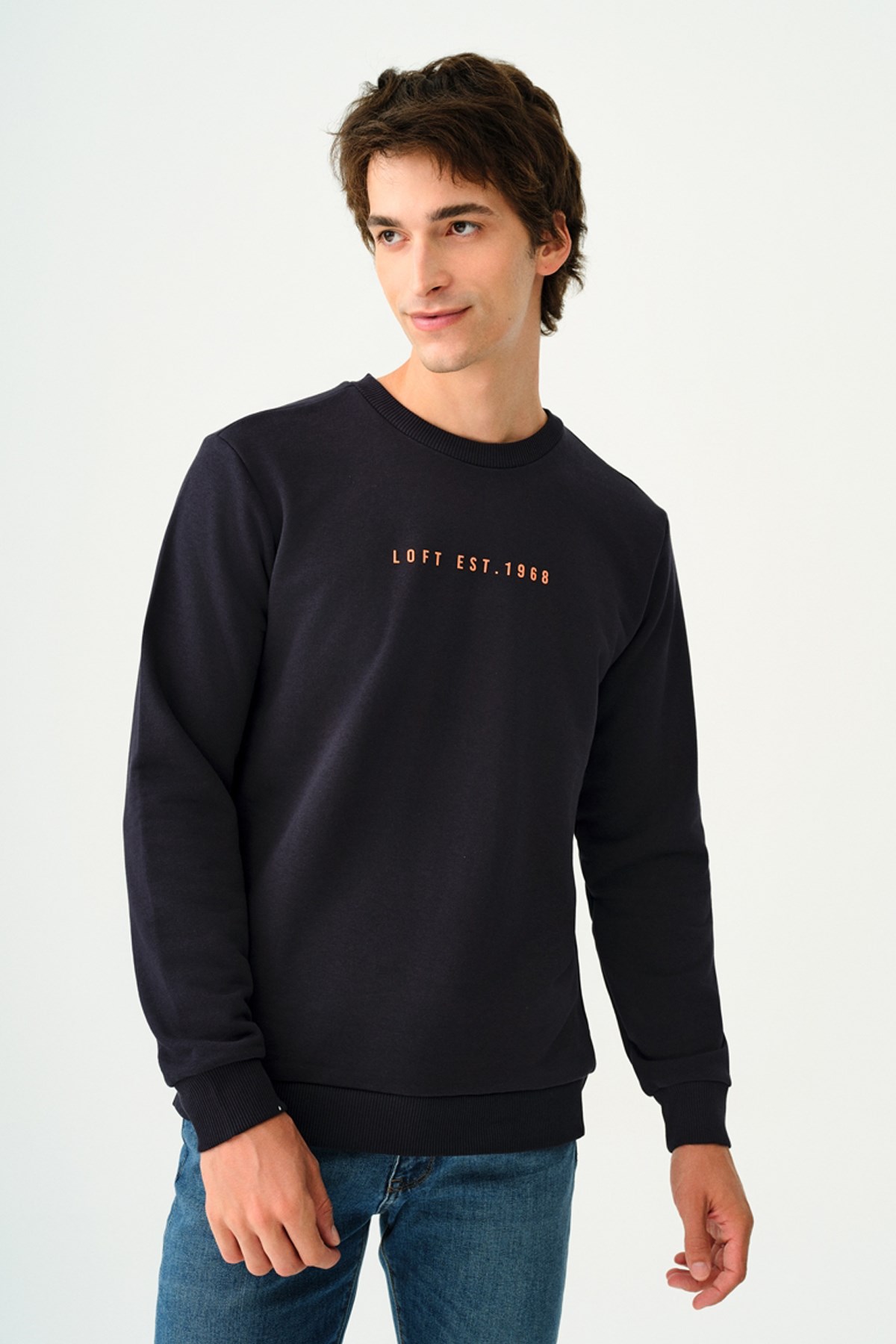 Loft Erkek Sweatshirt LF2037100 Lacivert