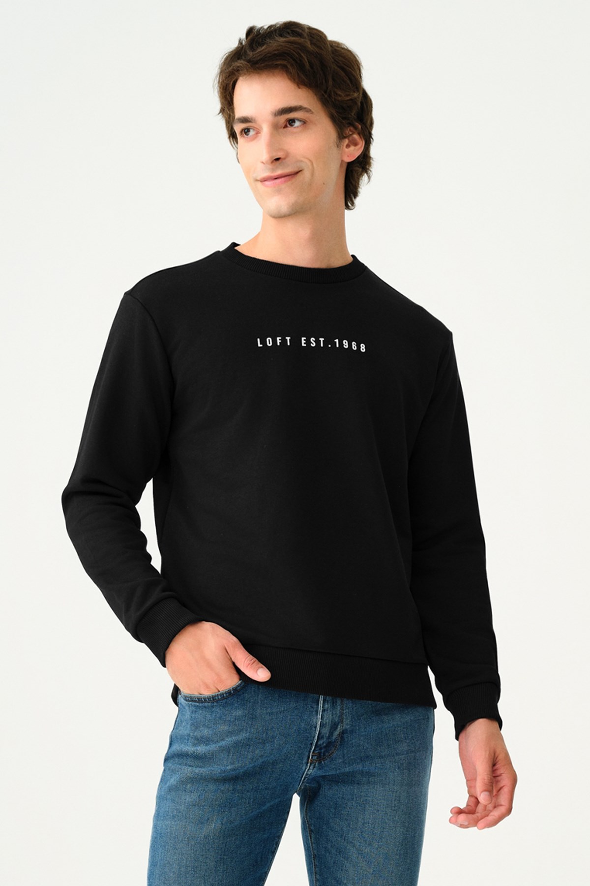Loft Erkek Sweatshirt LF2037100 Siyah