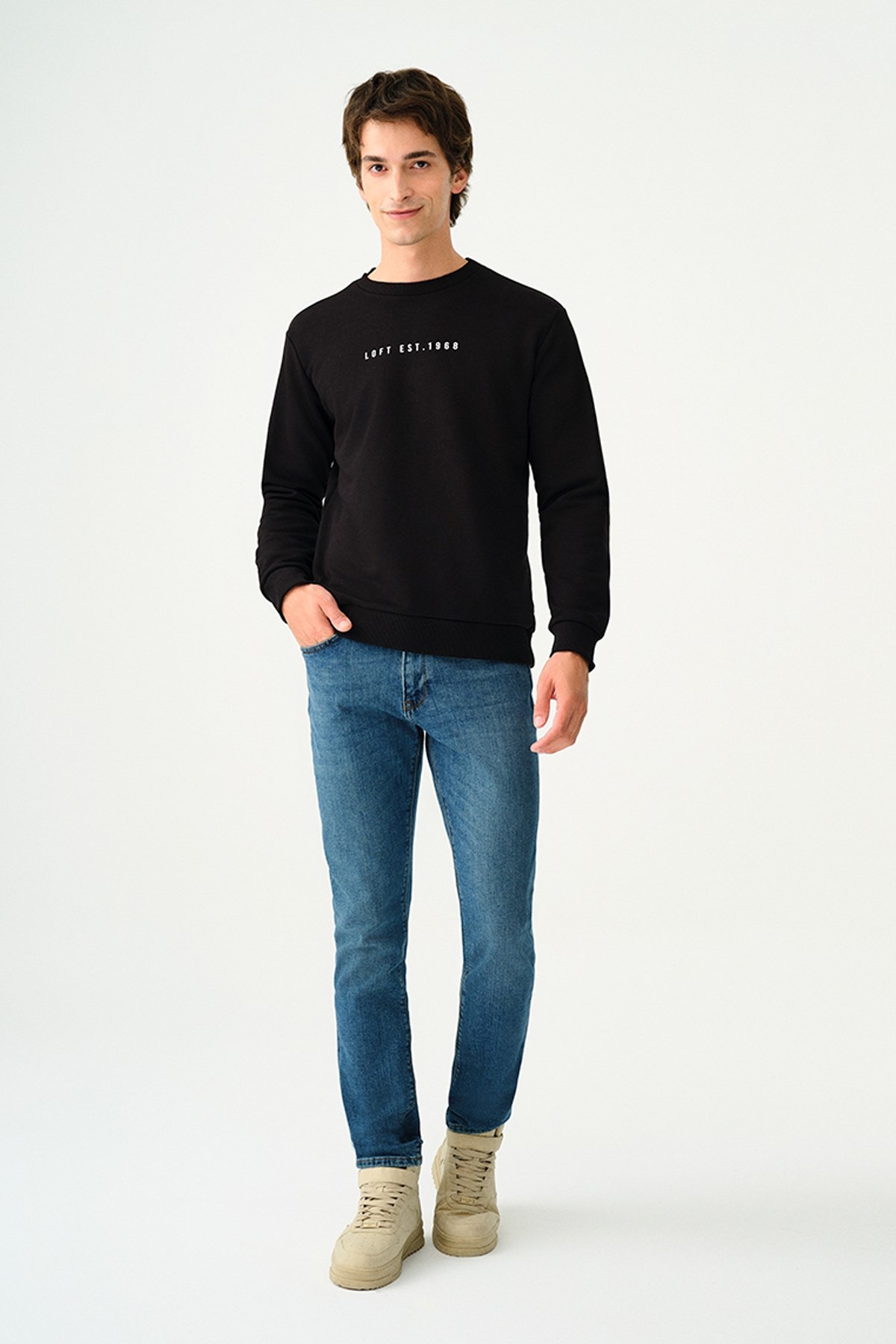 Loft Erkek Sweatshirt LF2037100 Siyah
