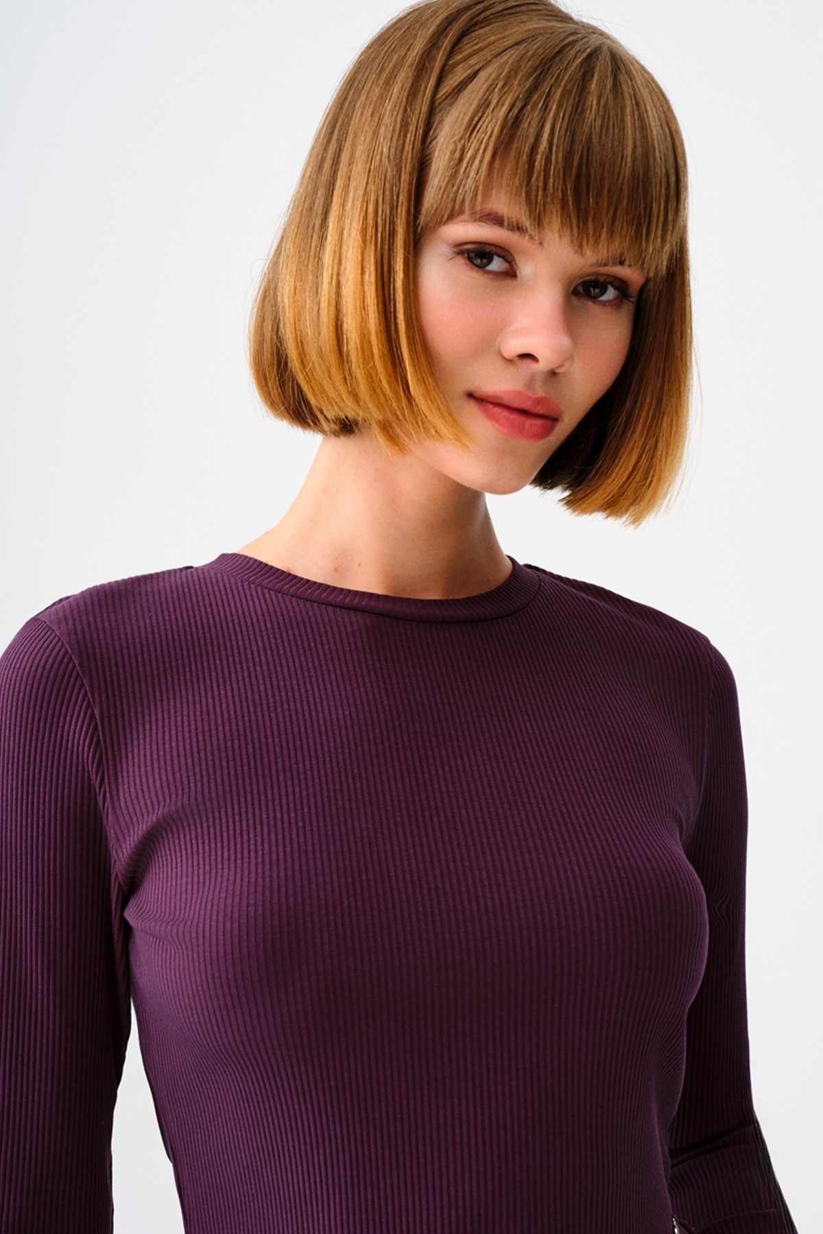 Loft Kadın Bluz LF2037166 Mor