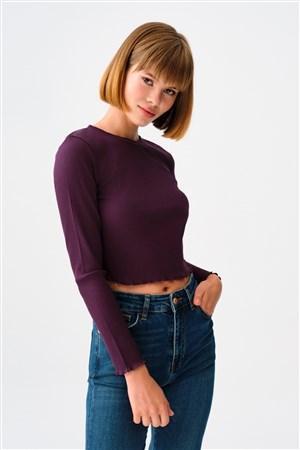 Loft Kadın Bluz LF2037166 Mor