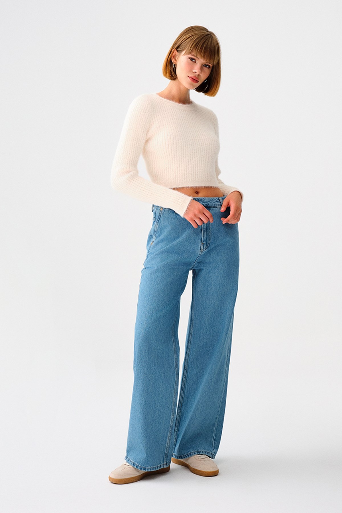 Loft Kadın Triko LF2037168 Ekru