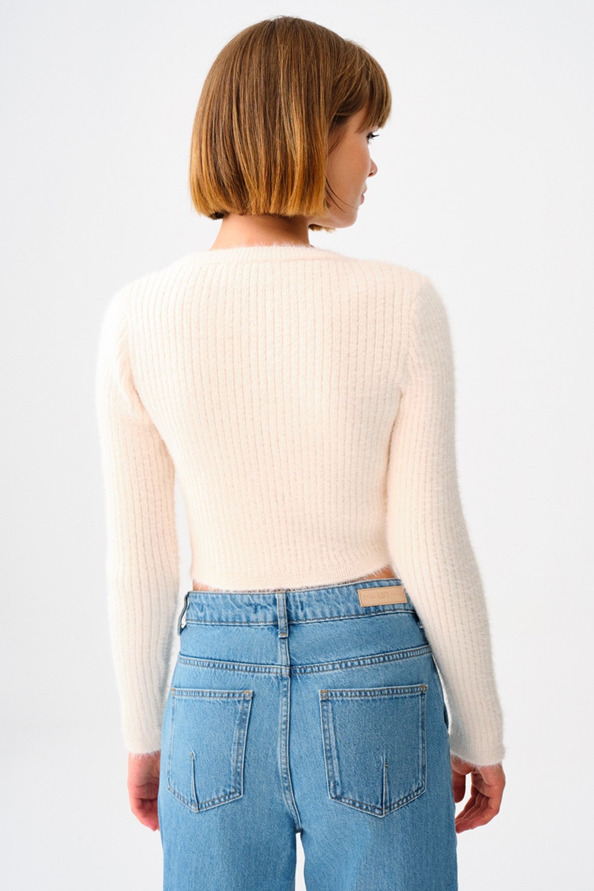 Loft Kadın Triko LF2037168 Ekru