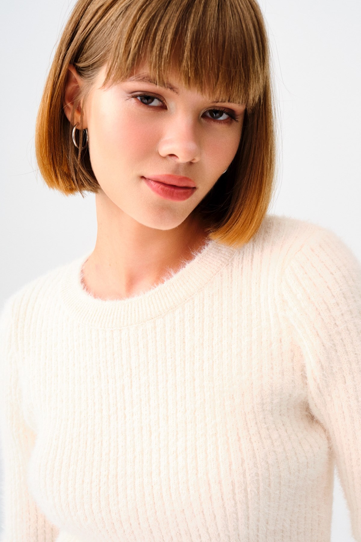 Loft Kadın Triko LF2037168 Ekru